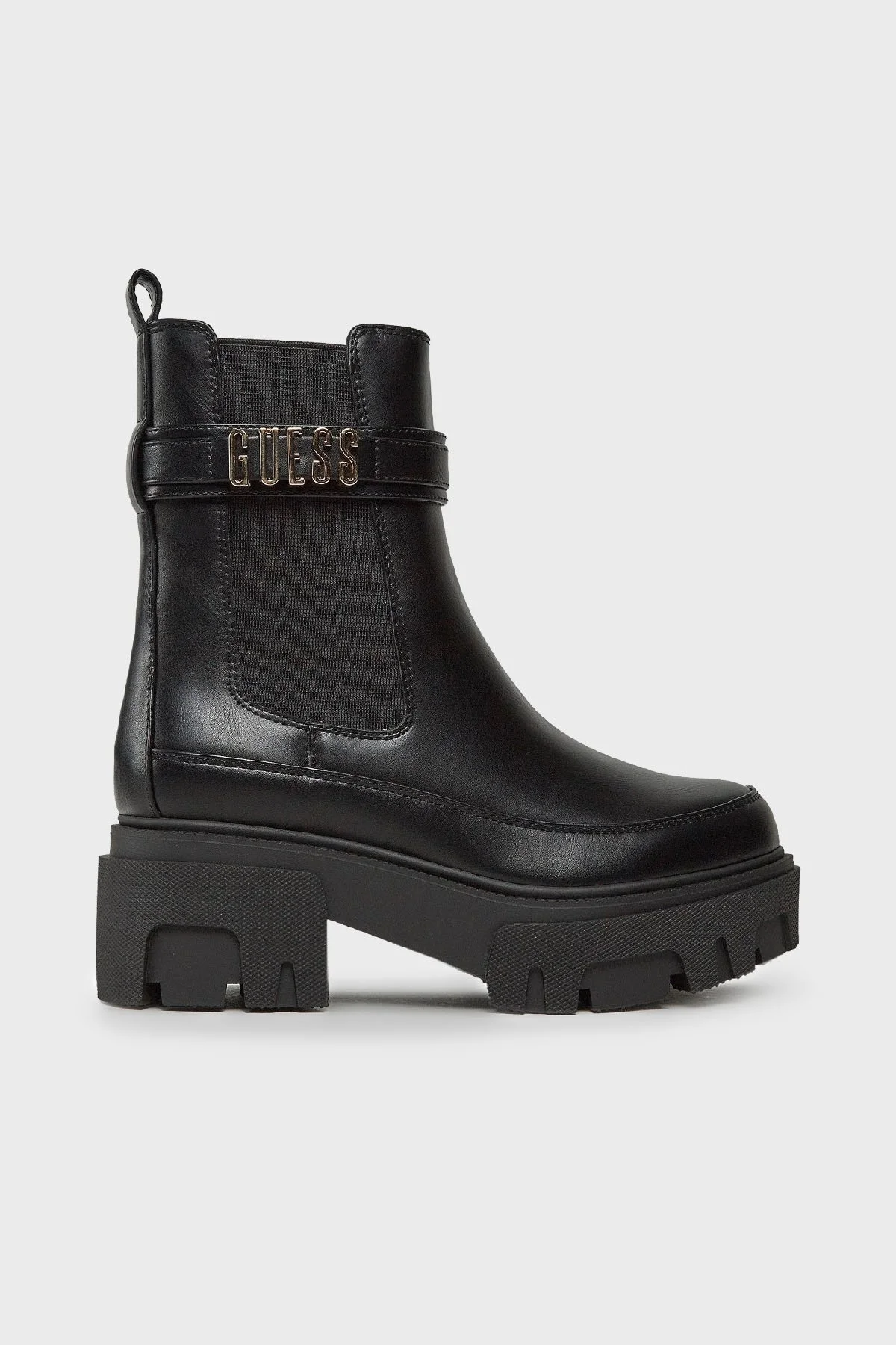Guess Yelma Fermuarlı FL8YEAELE10 Kadın Bot FL8YEA ELE10 BLACK SİYAH - 1