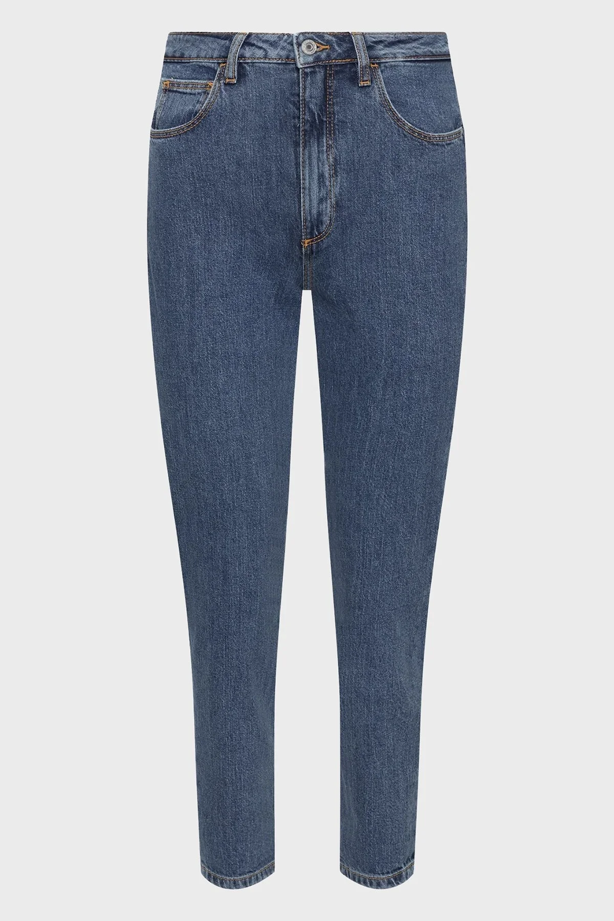 Guess Yüksek Bel Relaxed Fit Mom Jeans W2YA21 D4NH5 Bayan Kot Pantolon W2YA21D4NH5 AUMD LACİVERT - 5