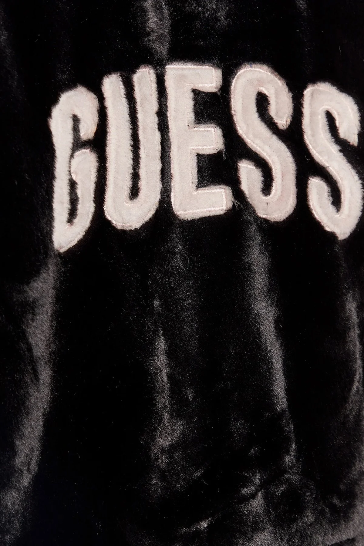 Guess Yumuşak Dokulu Kapüşonlu Fermuarlı Cepli Theoline Bayan Mont W2BL22WETP0 JBLK SİYAH - 5