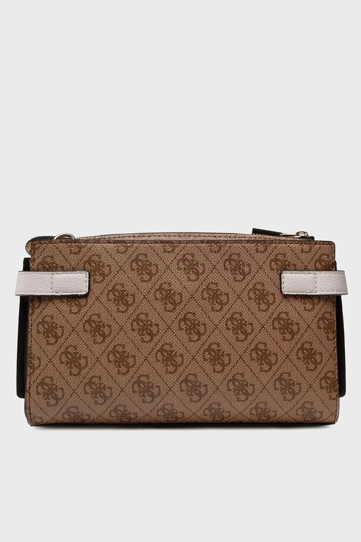 Guess Zadie Logolu Çıkarılabilir Omuz Askılı Mini Bayan Çanta HWSG8396720 LBL KAHVE - 3