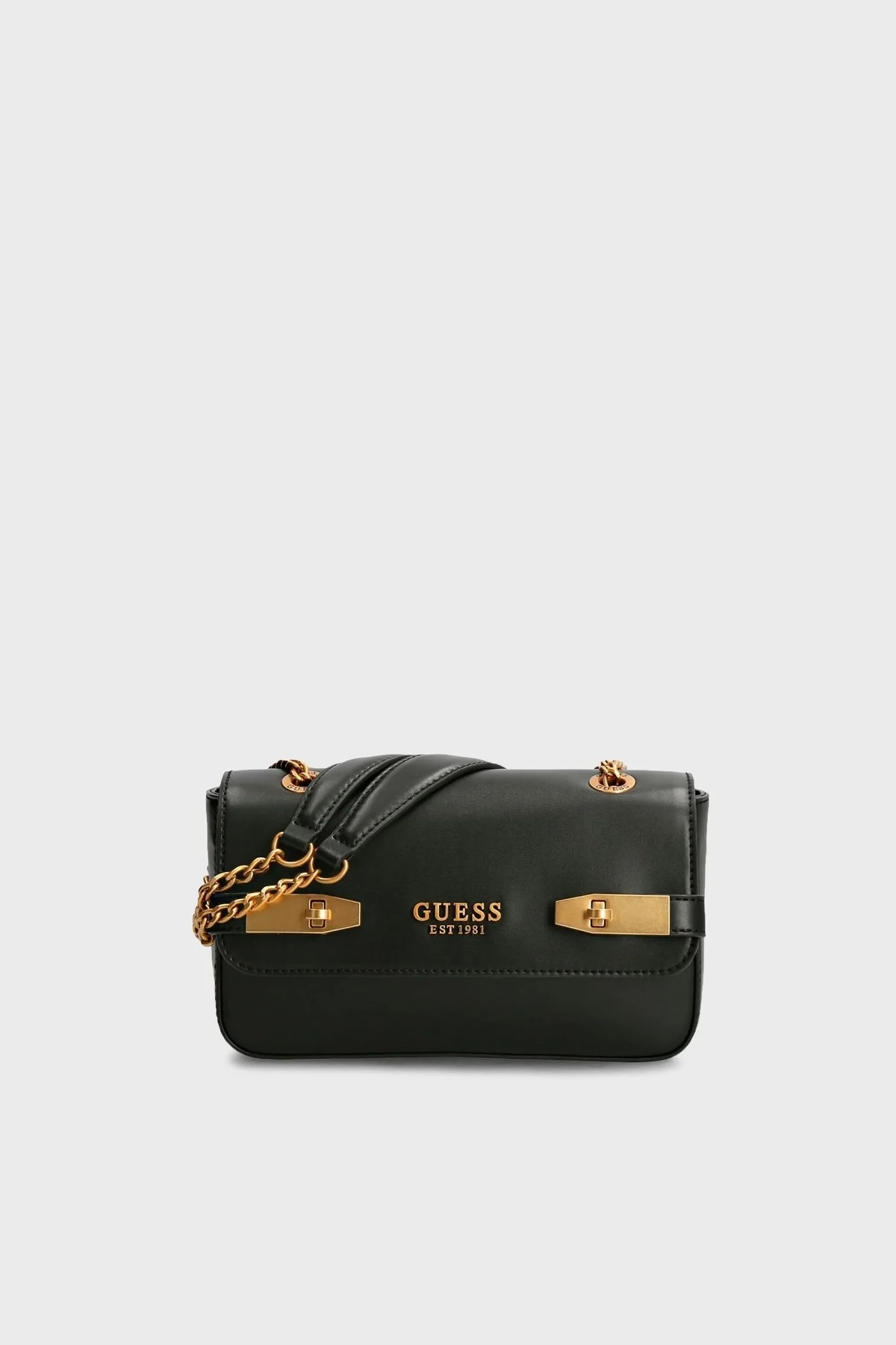 Guess Zadie Zincir Askılı Mini Omuz Bayan Çanta HWVB8415210 BLA SİYAH - 1
