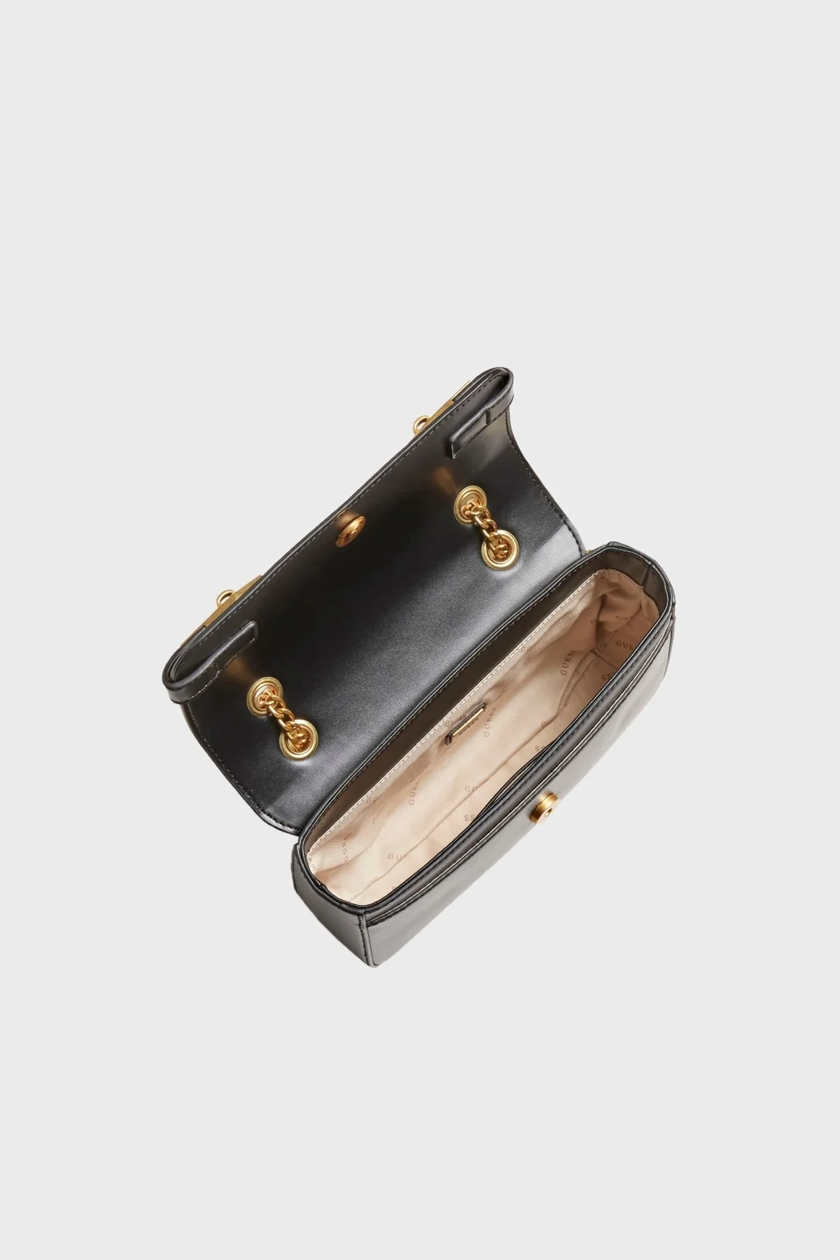 Guess Zadie Zincir Askılı Mini Omuz Bayan Çanta HWVB8415210 BLA SİYAH - 3