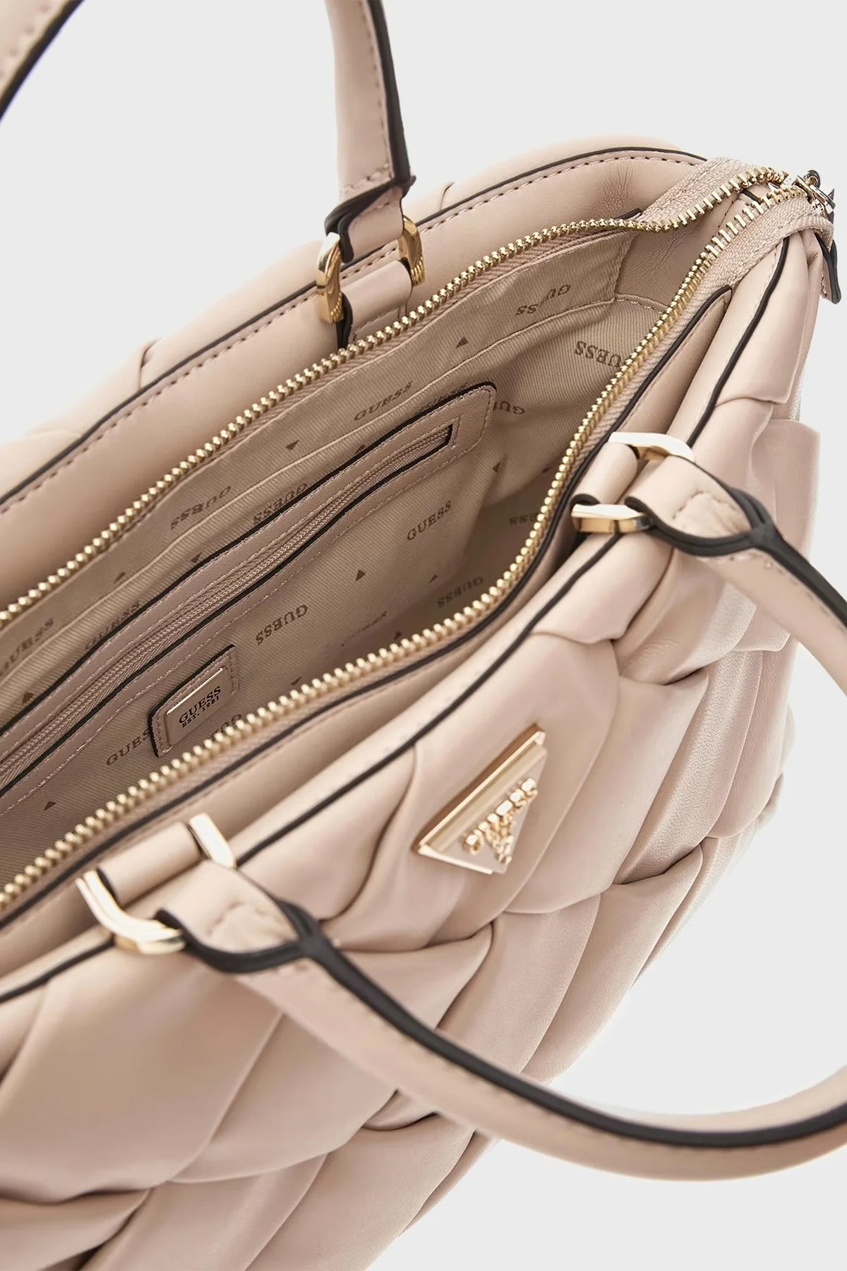 Guess Zaina Çıkarılabilir Omuz Askılı Bayan Çanta HWWG8986060 STO PUDRA - 4