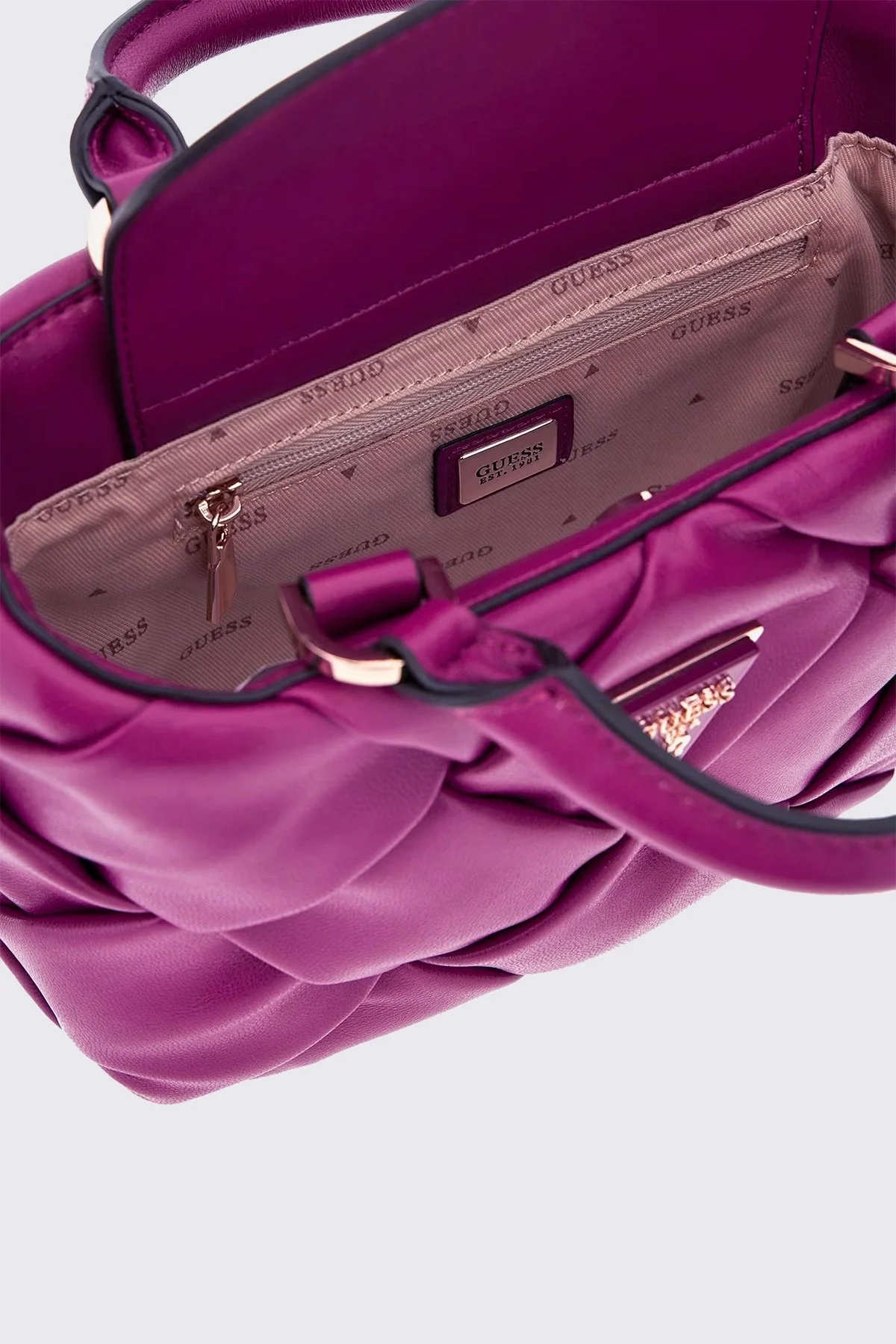 Guess Zaina Çıkarılabilir Uzatma Askılı Mini Bayan Çanta HWWG8986760 BYB MOR - 4