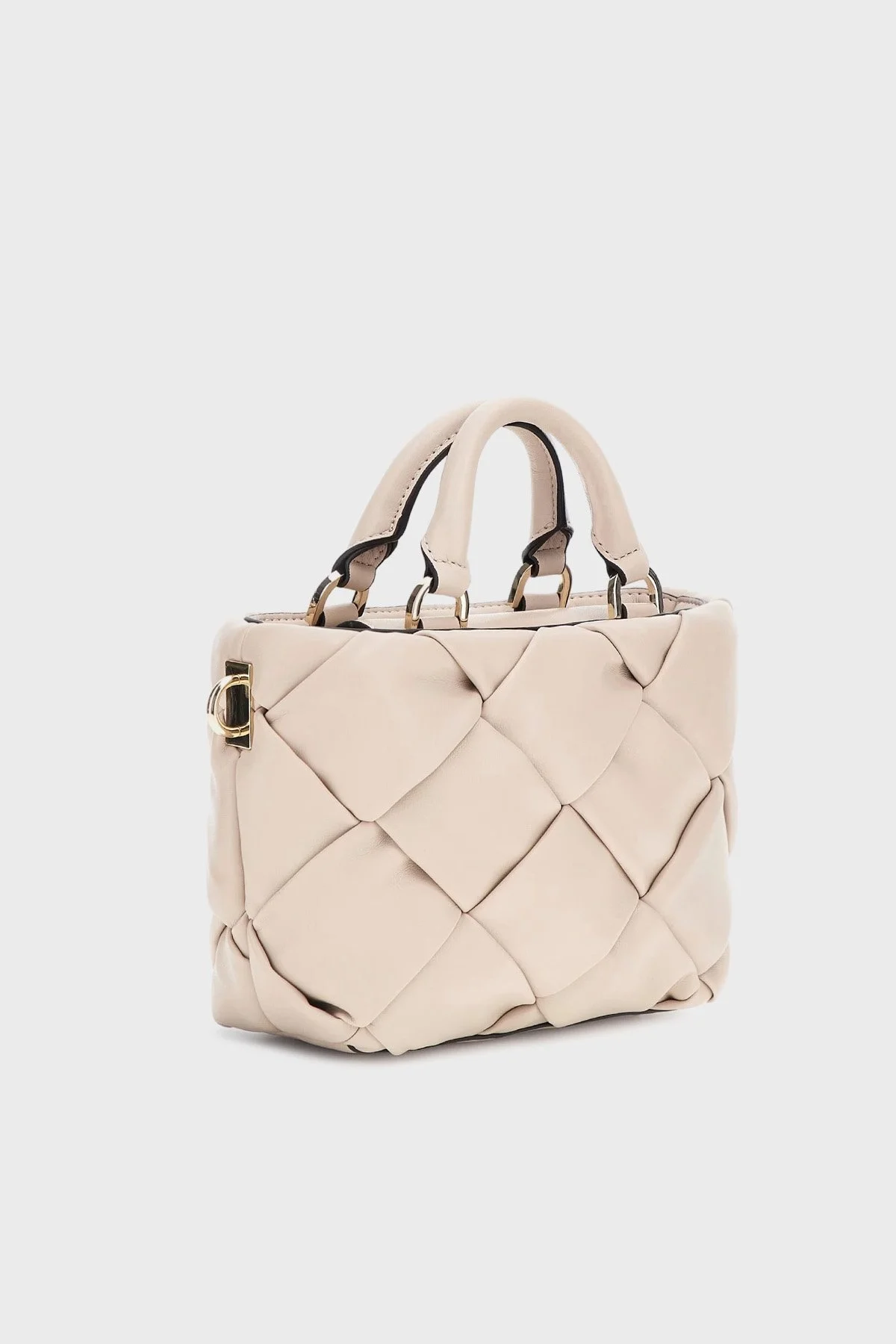 Guess Zaina Çıkarılabilir Uzatma Askılı Mini Bayan Çanta HWWG8986760 STO KREM - 3