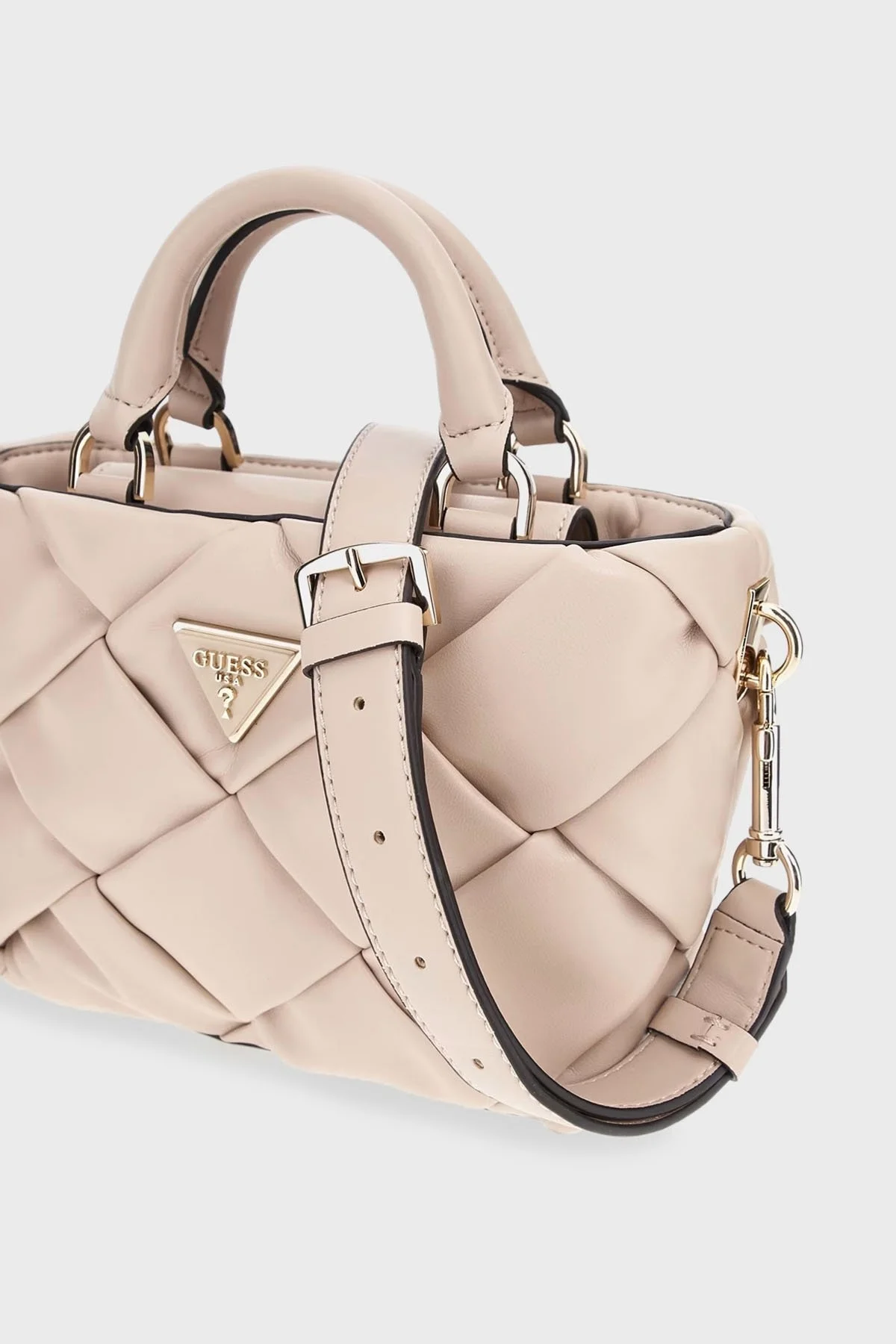 Guess Zaina Çıkarılabilir Uzatma Askılı Mini Bayan Çanta HWWG8986760 STO KREM - 4