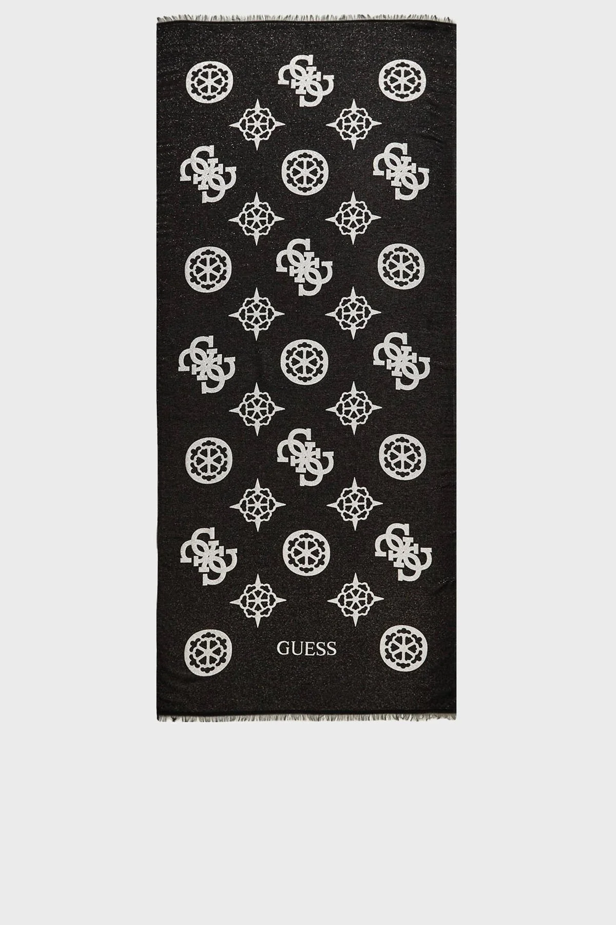 Guess Zalina Parlak Modal Karışımlı 80 x 180 cm Çift Taraflı AW5273VIS03 Bayan Şal AW5273 VIS03 BLO SİYAH - 5