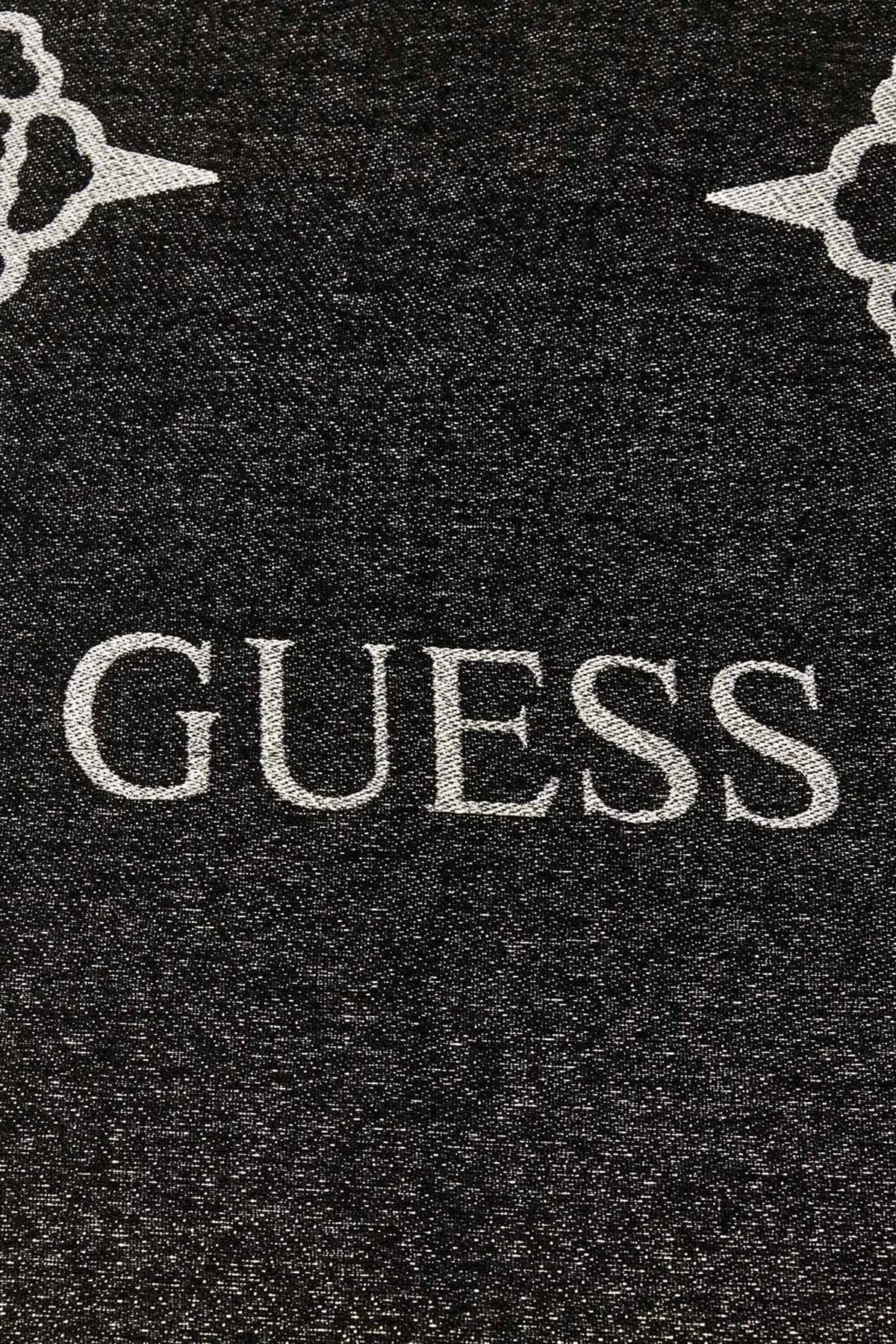 Guess Zalina Parlak Modal Karışımlı 80 x 180 cm Çift Taraflı AW5273VIS03 Bayan Şal AW5273 VIS03 BLO SİYAH - 6