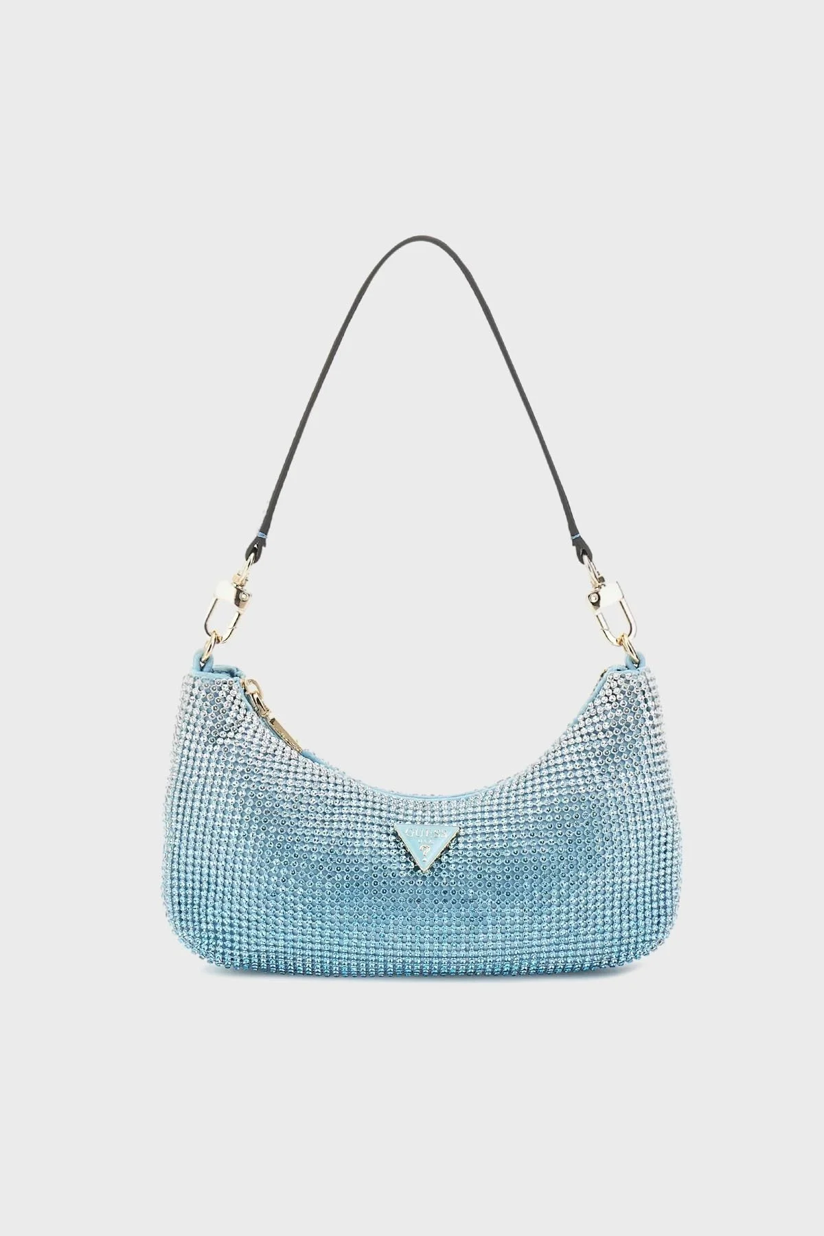 Guess Zalina Taşlı Mini Omuz Askılı HWOR9350720 Bayan Çanta HWOR93 50720 PWB MAVİ - 7