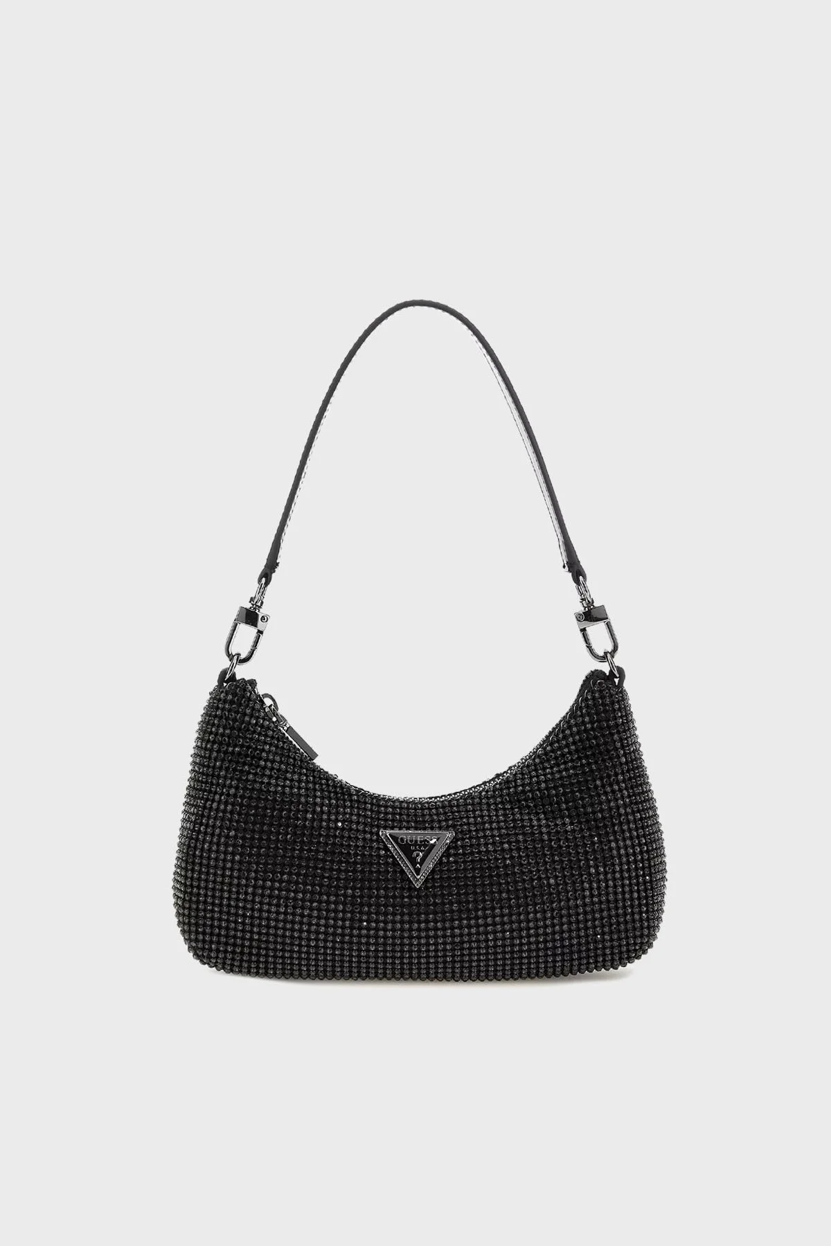 Guess Zalina Taşlı Mini Omuz Askılı HWRB9350720 Bayan Çanta HWRB93 50720 BLA SİYAH - 6
