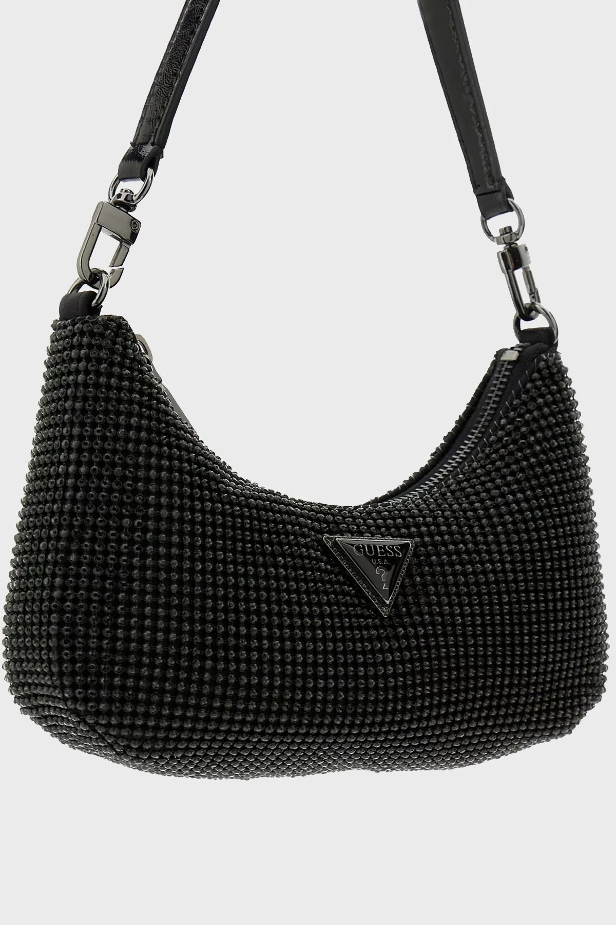 Guess Zalina Taşlı Mini Omuz Askılı HWRB9350720 Bayan Çanta HWRB93 50720 BLA SİYAH - 10