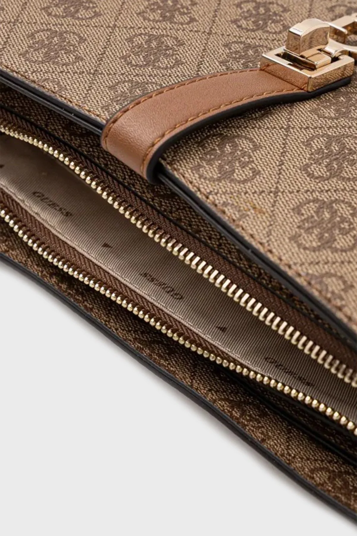 Guess Zamira 4G Logolu Çıkarılabilir Askılı HWSG9629180 Bayan Çanta HWSG96 29180 LTL KAHVE - 9