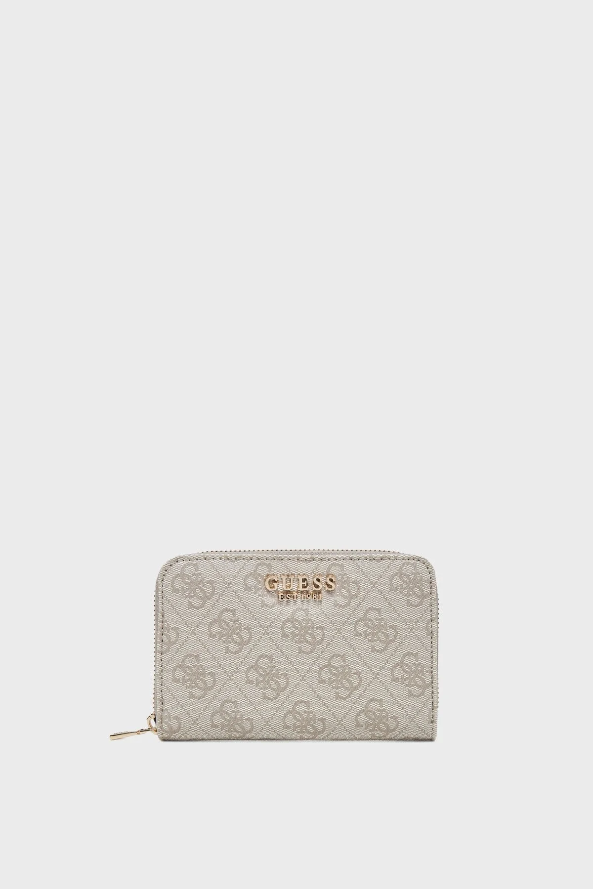 Guess Zamira 4G Logolu Fermuarlı SWSG9629140 Bayan Cüzdan SWSG96 29140 DKO EKRU - 4