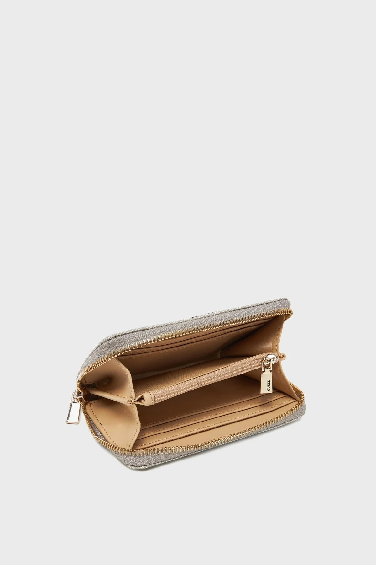 Guess Zamira 4G Logolu Fermuarlı SWSG9629140 Bayan Cüzdan SWSG96 29140 DKO EKRU - 6