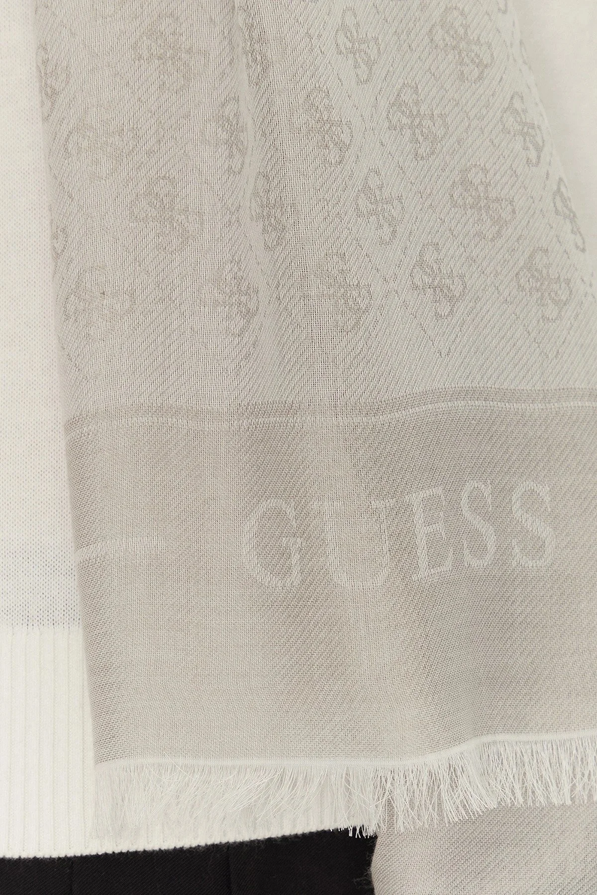 Guess Zamira Jakarlı Logo Baskılı 80 x 180 cm Modal Karışımlı AW5277MOD03 Bayan Şal AW5277 MOD03 DRT GRİ - 9