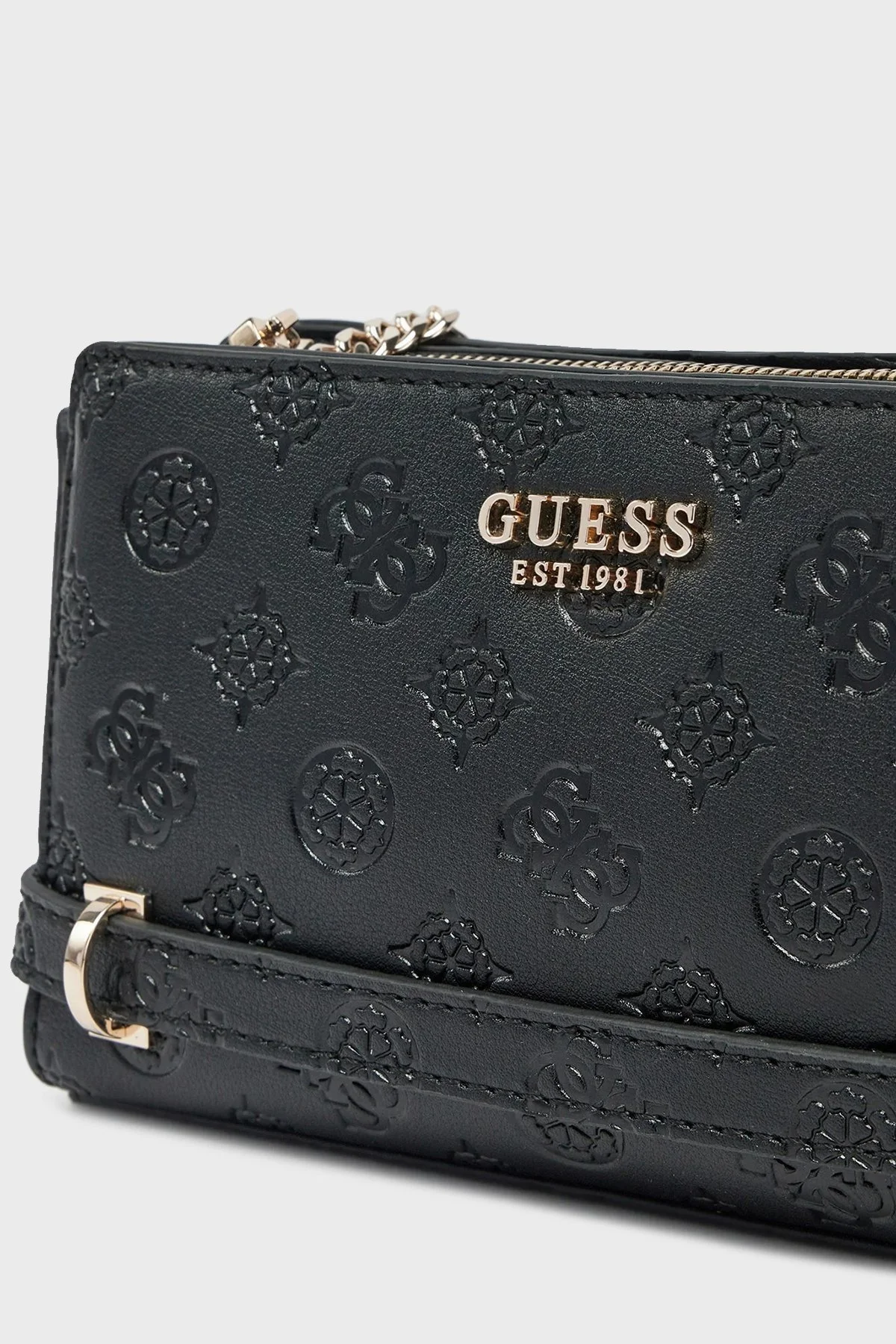 Guess Zarela 4G Logolu Zincir Askılı HWPD9630720 Bayan Çanta HWPD96 30720 BLO SİYAH - 9