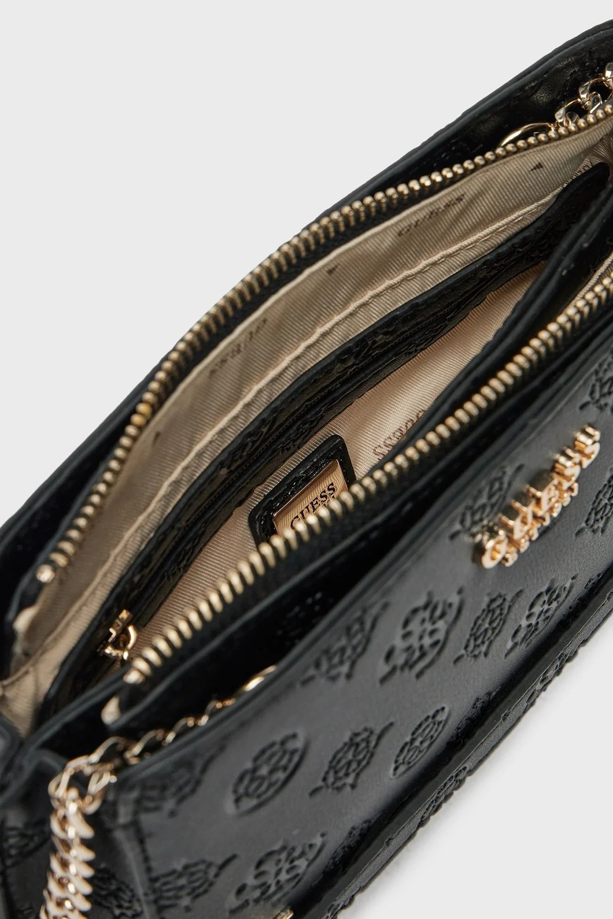 Guess Zarela 4G Logolu Zincir Askılı HWPD9630720 Bayan Çanta HWPD96 30720 BLO SİYAH - 10