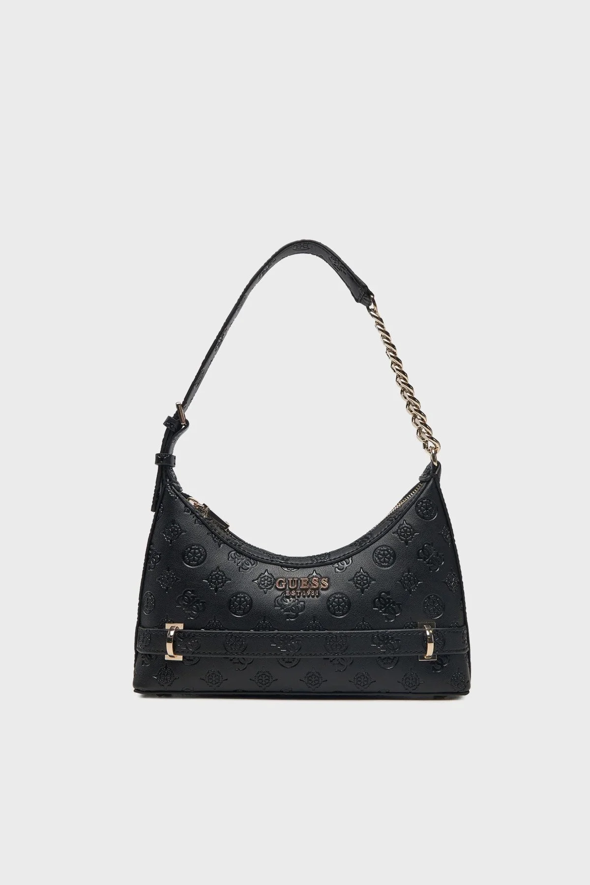 Guess Zarela Kabartmalı Logo Baskılı Ayarlanabilir Askılı HWPD9630180 Bayan Çanta HWPD96 30180 BLO SİYAH - 6