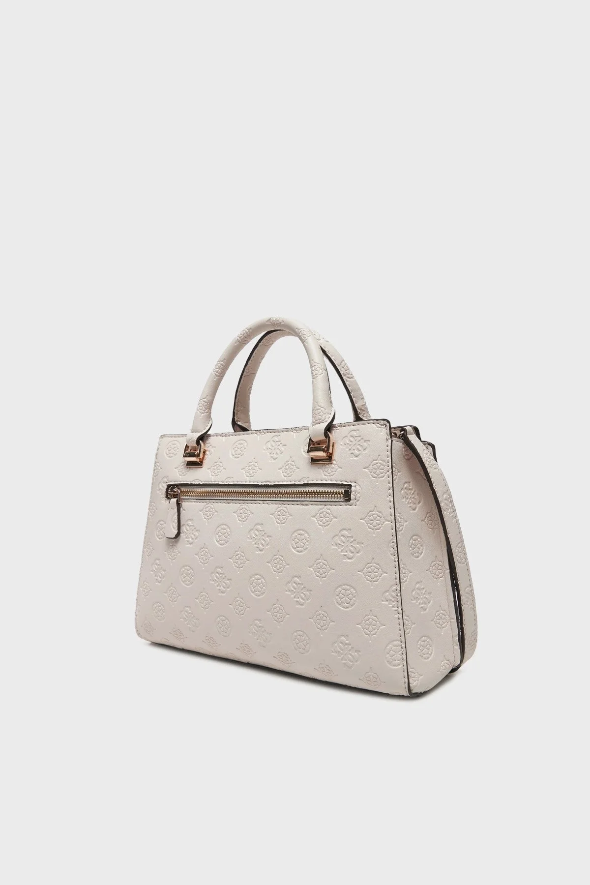 Guess Zarela Kabartmalı Logo Baskılı Çıkarılabilir Askılı HWPD9630060 Bayan Çanta HWPD96 30060 OFL BEYAZ - 8