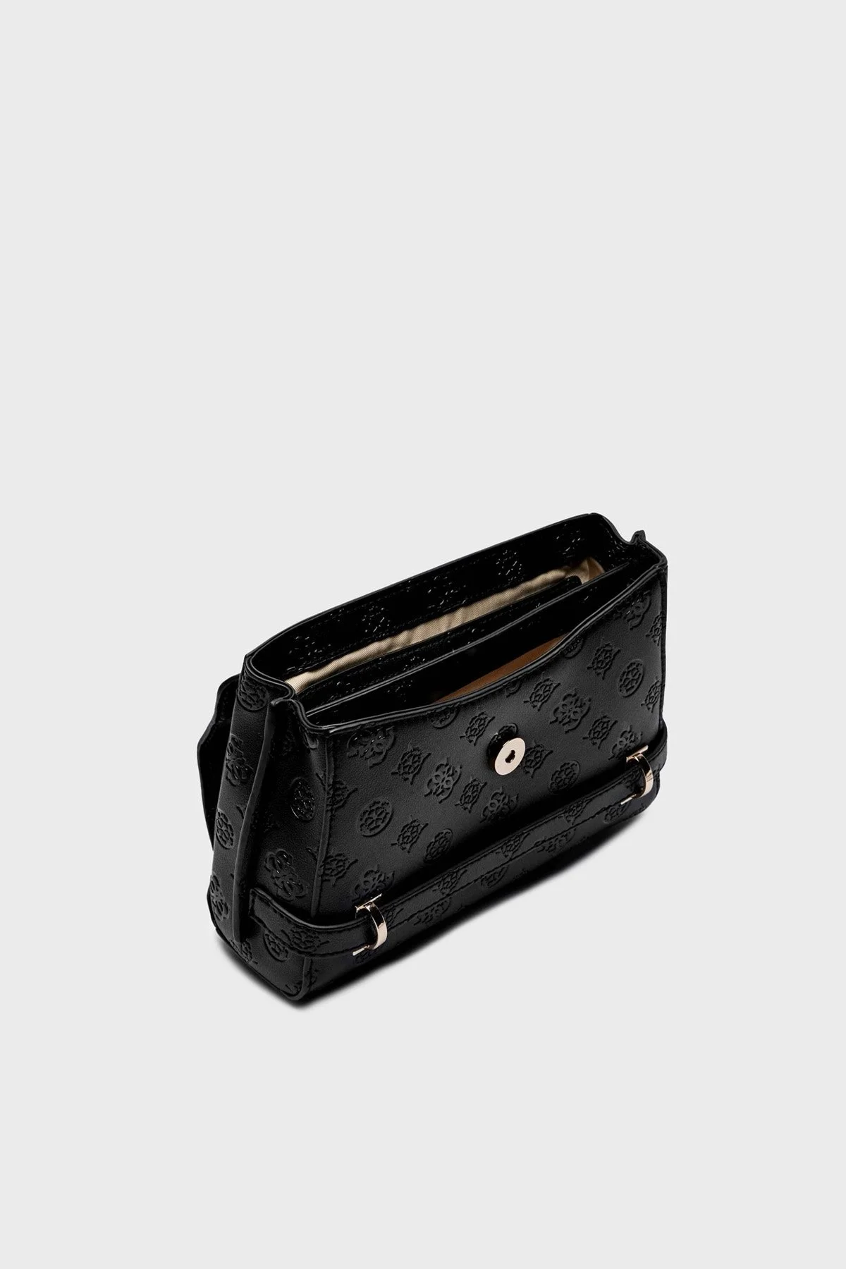 Guess Zarela Kabartmalı Logo Baskılı Çıkarılabilir Askılı HWPD9630200 Bayan Çanta HWPD96 30200 BLO SİYAH - 8