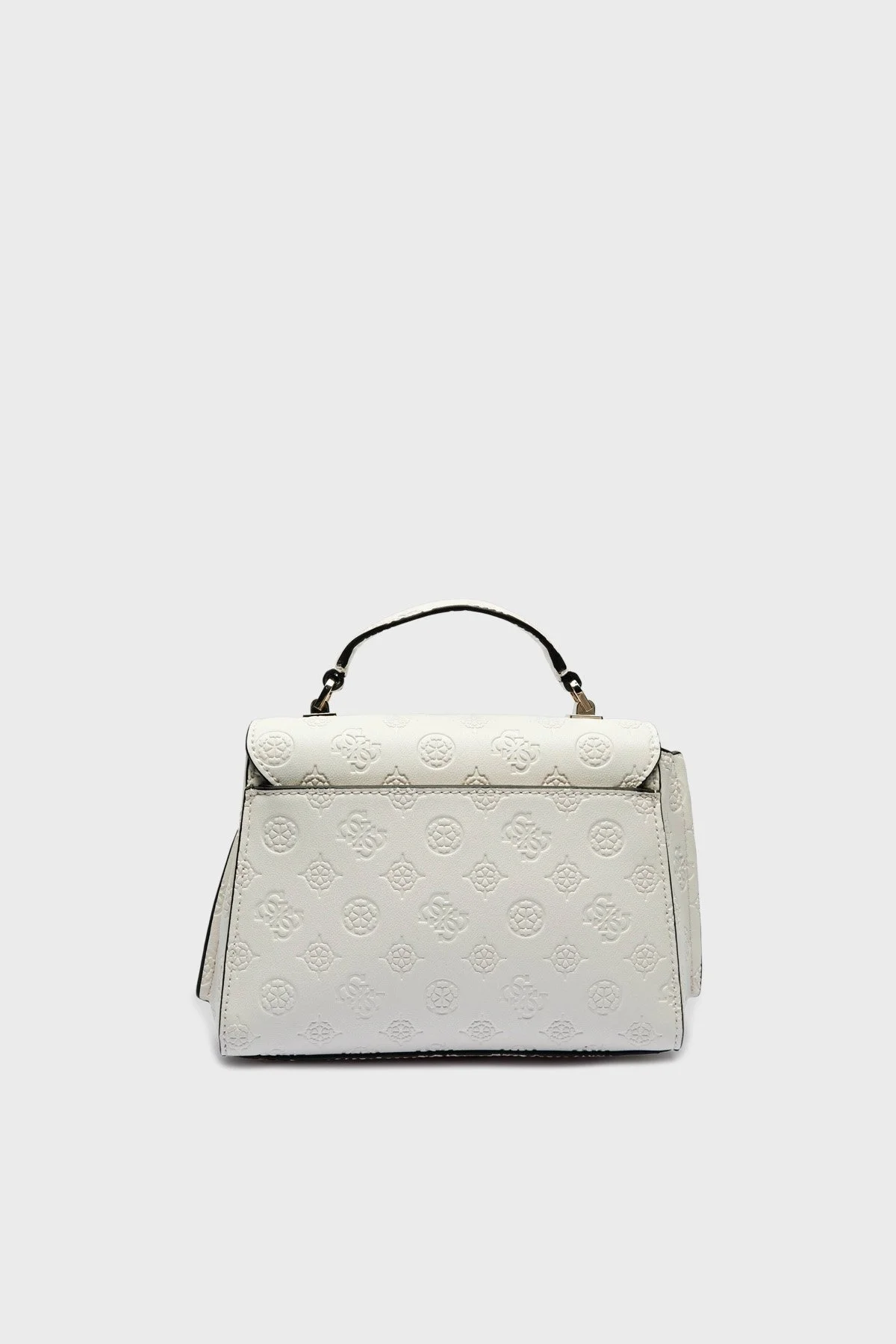 Guess Zarela Kabartmalı Logo Baskılı Çıkarılabilir Askılı HWPD9630200 Bayan Çanta HWPD96 30200 OFL BEYAZ - 9