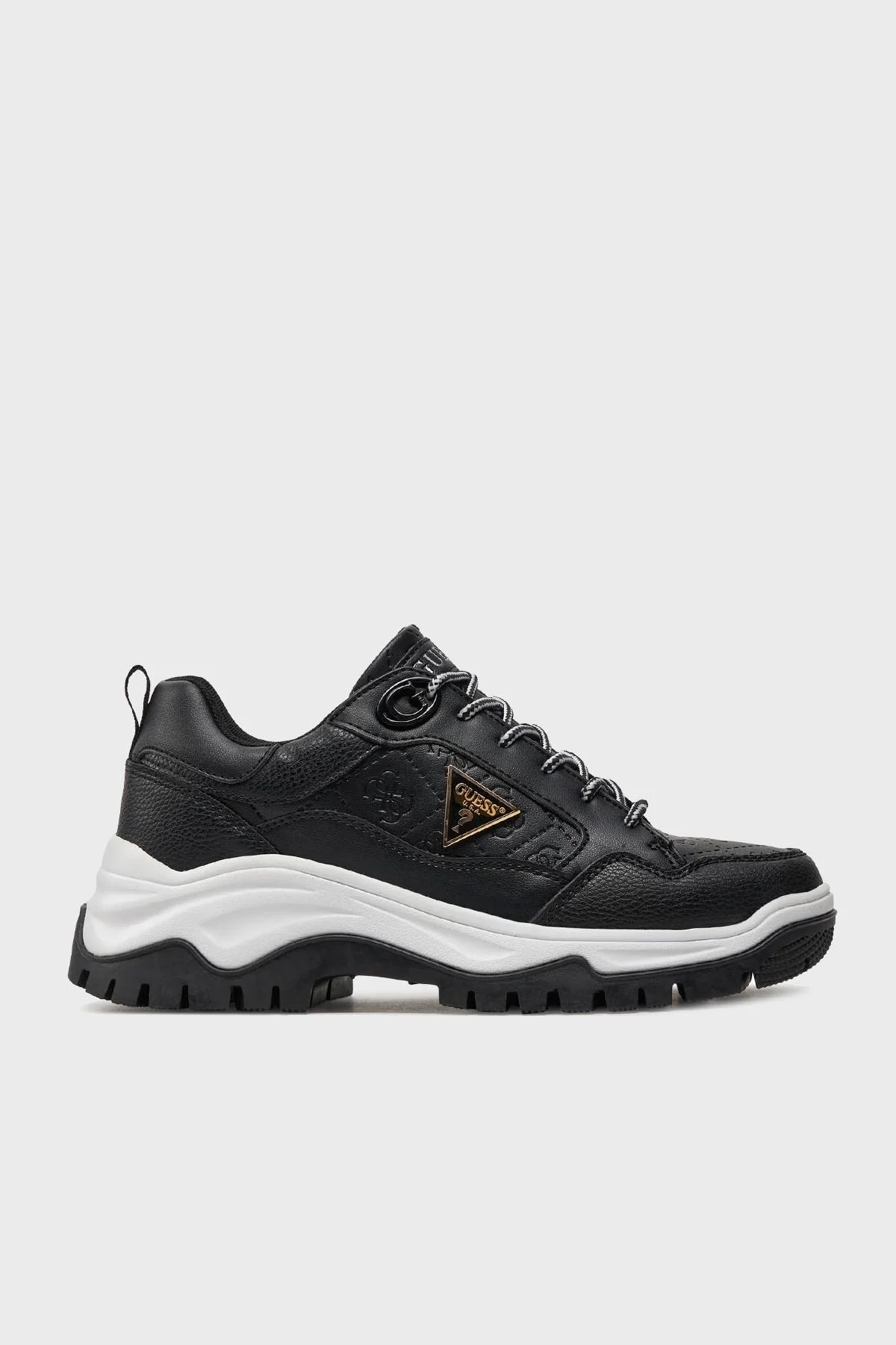 Guess Zaylin Logolu Kalın Tabanlı Sneaker FLJZAYFAL12 Bayan Ayakkabı FLJZAY FAL12 BLACK SİYAH - 1