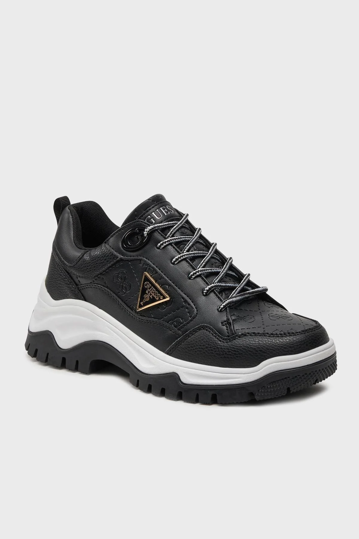 Guess Zaylin Logolu Kalın Tabanlı Sneaker FLJZAYFAL12 Bayan Ayakkabı FLJZAY FAL12 BLACK SİYAH - 3