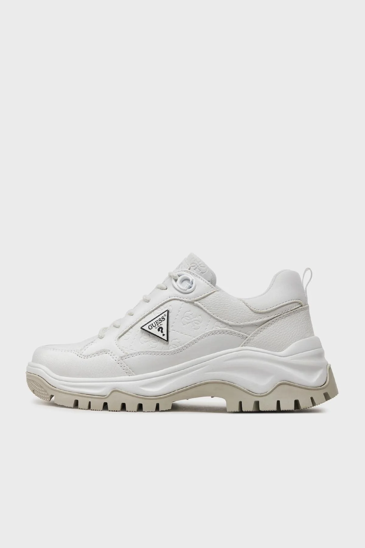 Guess Zaylin Logolu Kalın Tabanlı Sneaker FLJZAYFAL12 Bayan Ayakkabı FLJZAY FAL12 WHITE BEYAZ - 2