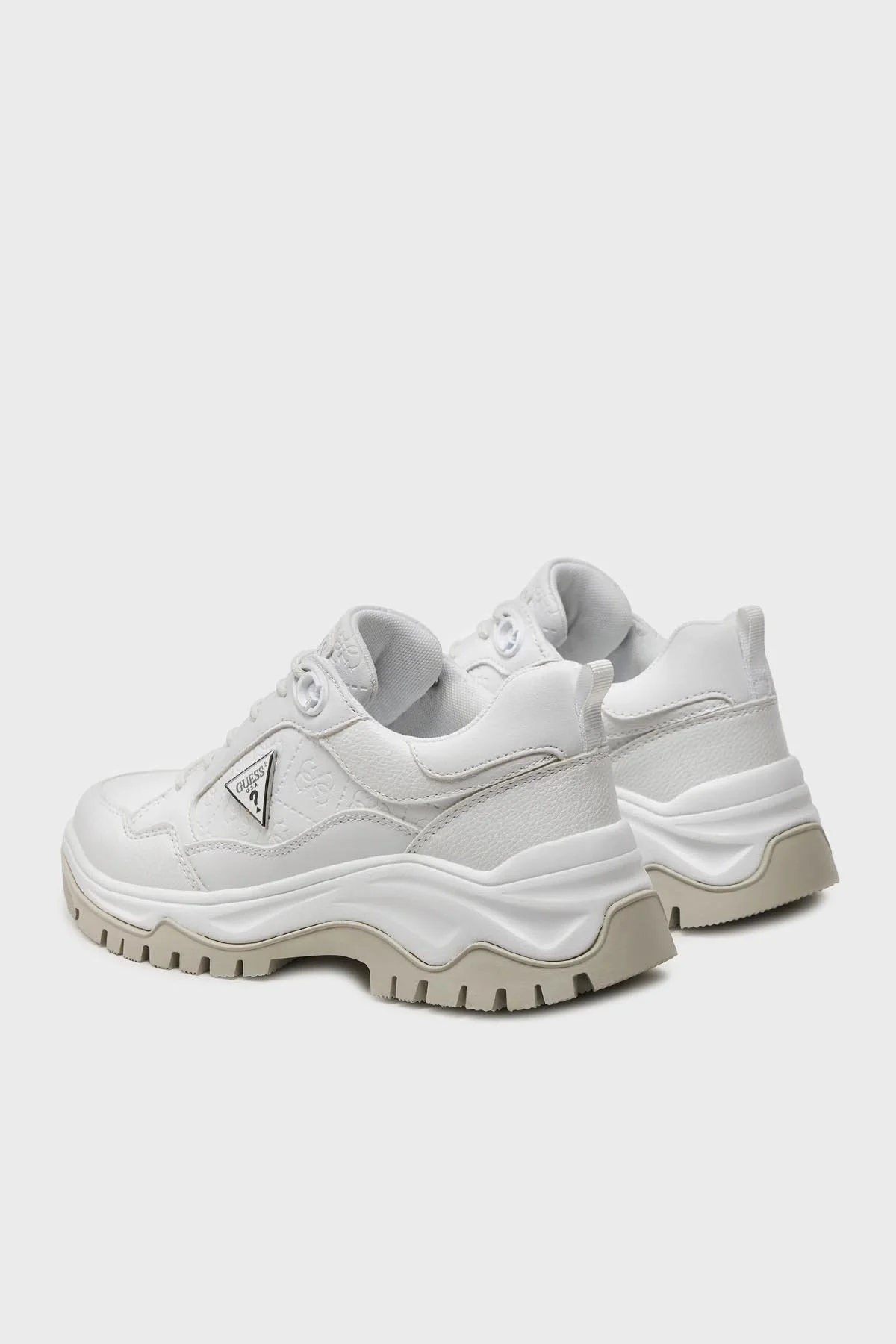 Guess Zaylin Logolu Kalın Tabanlı Sneaker FLJZAYFAL12 Bayan Ayakkabı FLJZAY FAL12 WHITE BEYAZ - 3