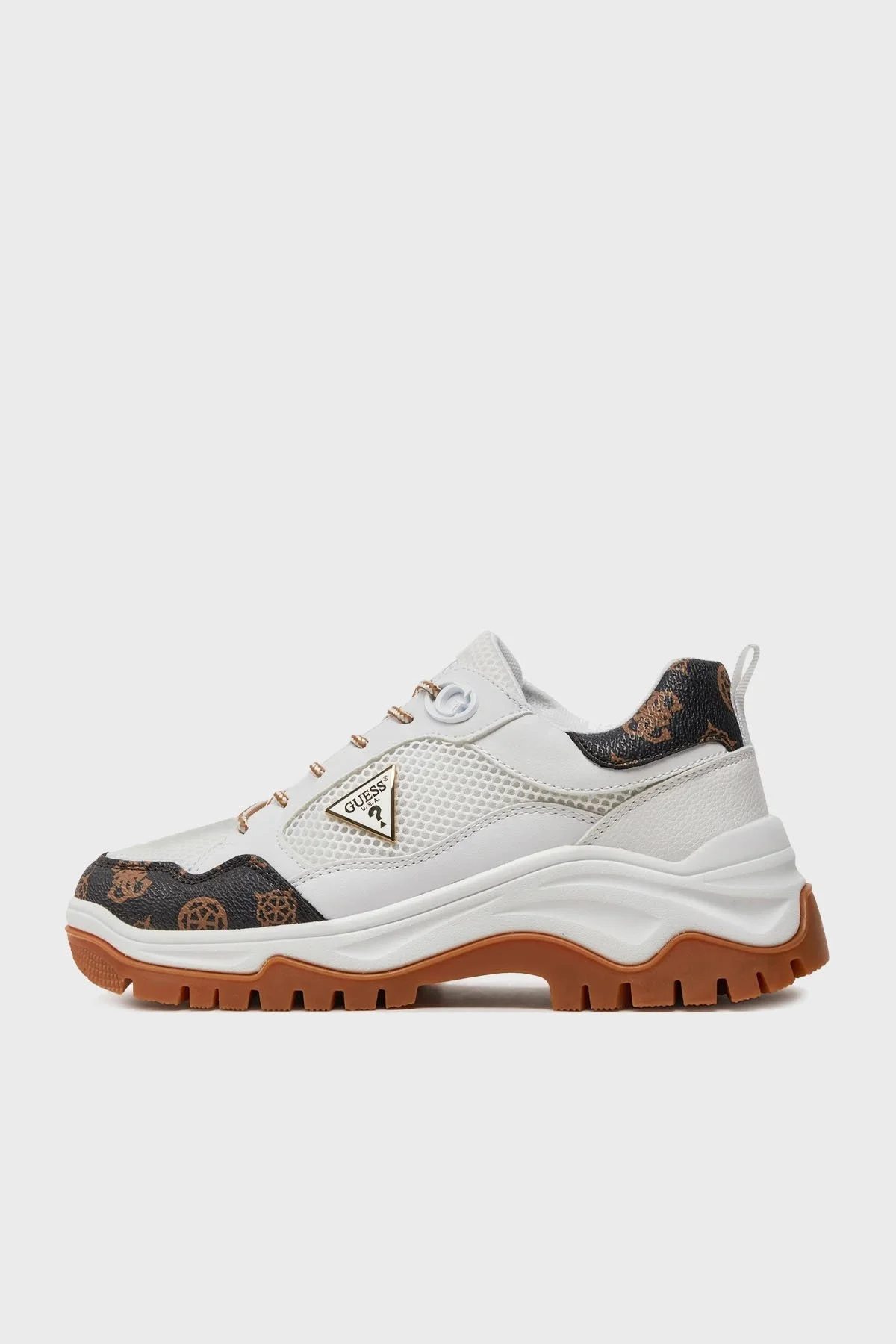 Guess Zaylin2 Logolu Kalın Tabanı Sneaker FLJZY2FAL12WHIBR Bayan Ayakkabı FLJZY2 FAL12 WHIBR BEYAZ-KAHVE - 2