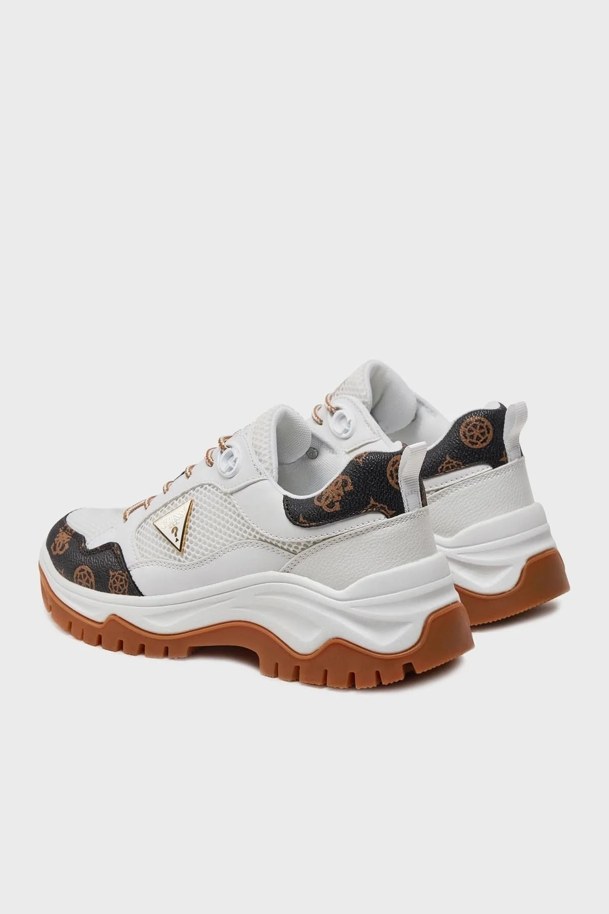 Guess Zaylin2 Logolu Kalın Tabanı Sneaker FLJZY2FAL12WHIBR Bayan Ayakkabı FLJZY2 FAL12 WHIBR BEYAZ-KAHVE - 3