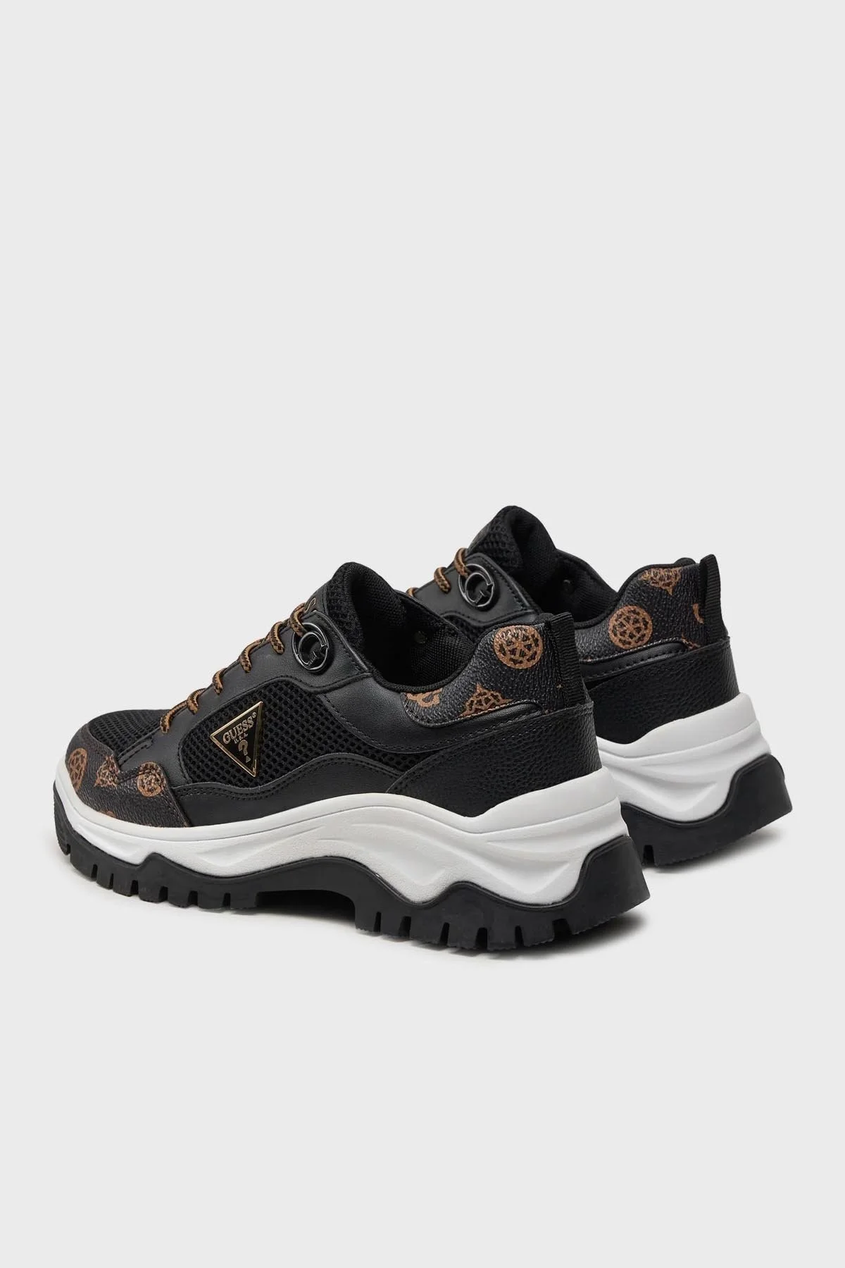 Guess Zaylin2 Logolu Kalın Tabanlı Sneaker FLJZY2FAL12 Bayan Ayakkabı FLJZY2 FAL12 BLKBR SİYAH-KAHVE - 3
