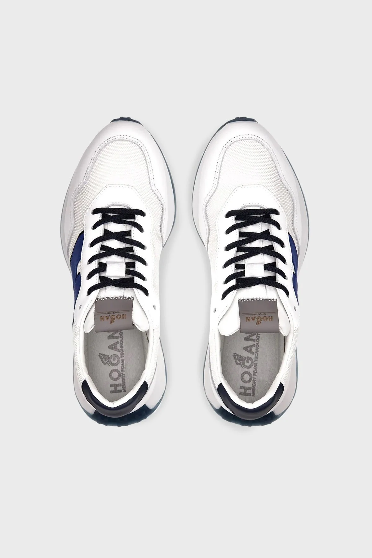 Hogan Memory Foam Deri Sneaker Erkek Ayakkabı HXM6010EH41N1E618J BEYAZ - 4