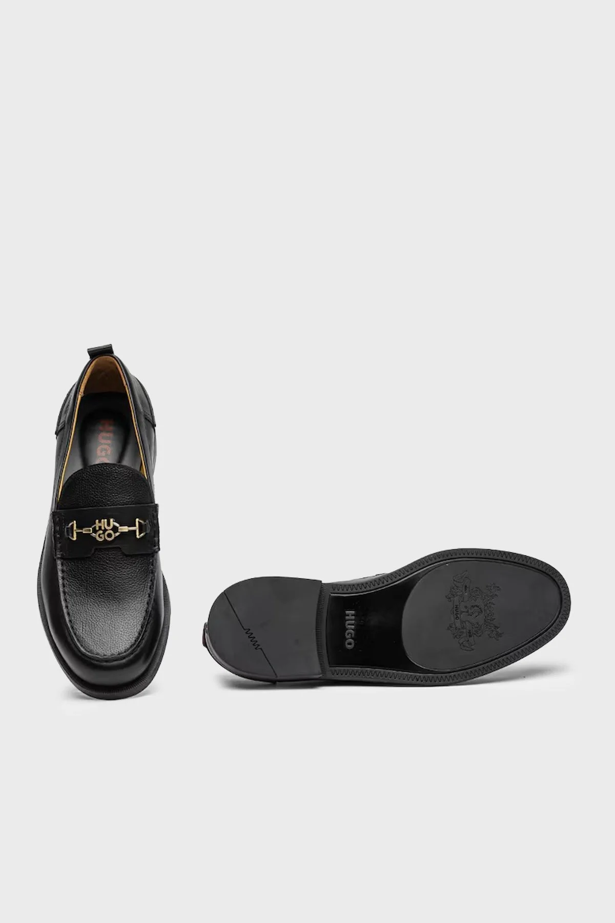 Hugo % 100 Deri Logolu Mokasen Erkek Ayakkabı 50563491 001 SİYAH - 5