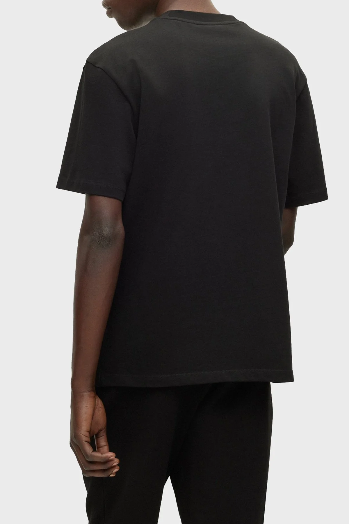 Hugo % 100 Pamuk Bisiklet Yaka Relaxed Fit Erkek T Shirt 50488330 001 SİYAH - 2
