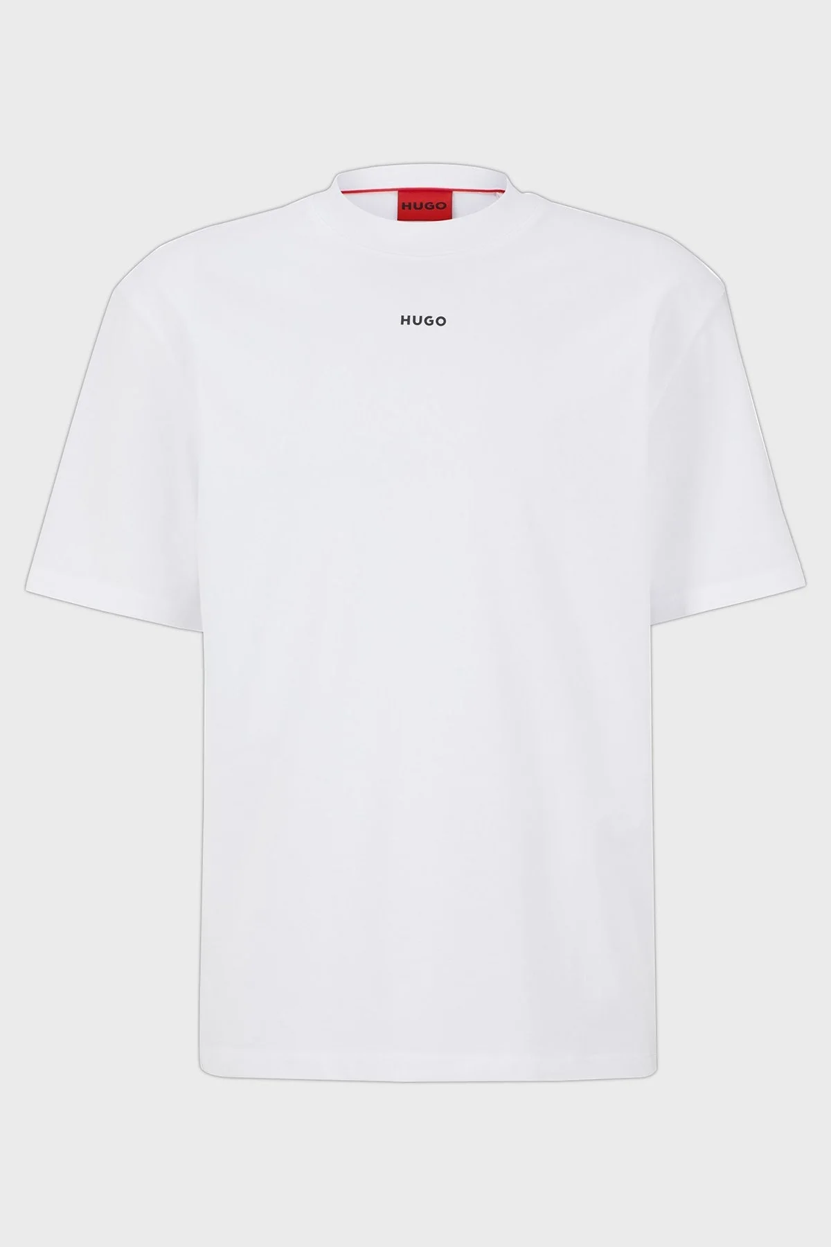 Hugo % 100 Pamuk Bisiklet Yaka Relaxed Fit Erkek T Shirt 50488330 100 BEYAZ - 5