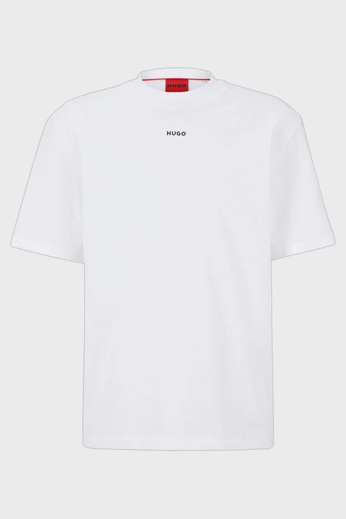 Hugo % 100 Pamuk Bisiklet Yaka Relaxed Fit Erkek T Shirt 50488330 100 BEYAZ - 5