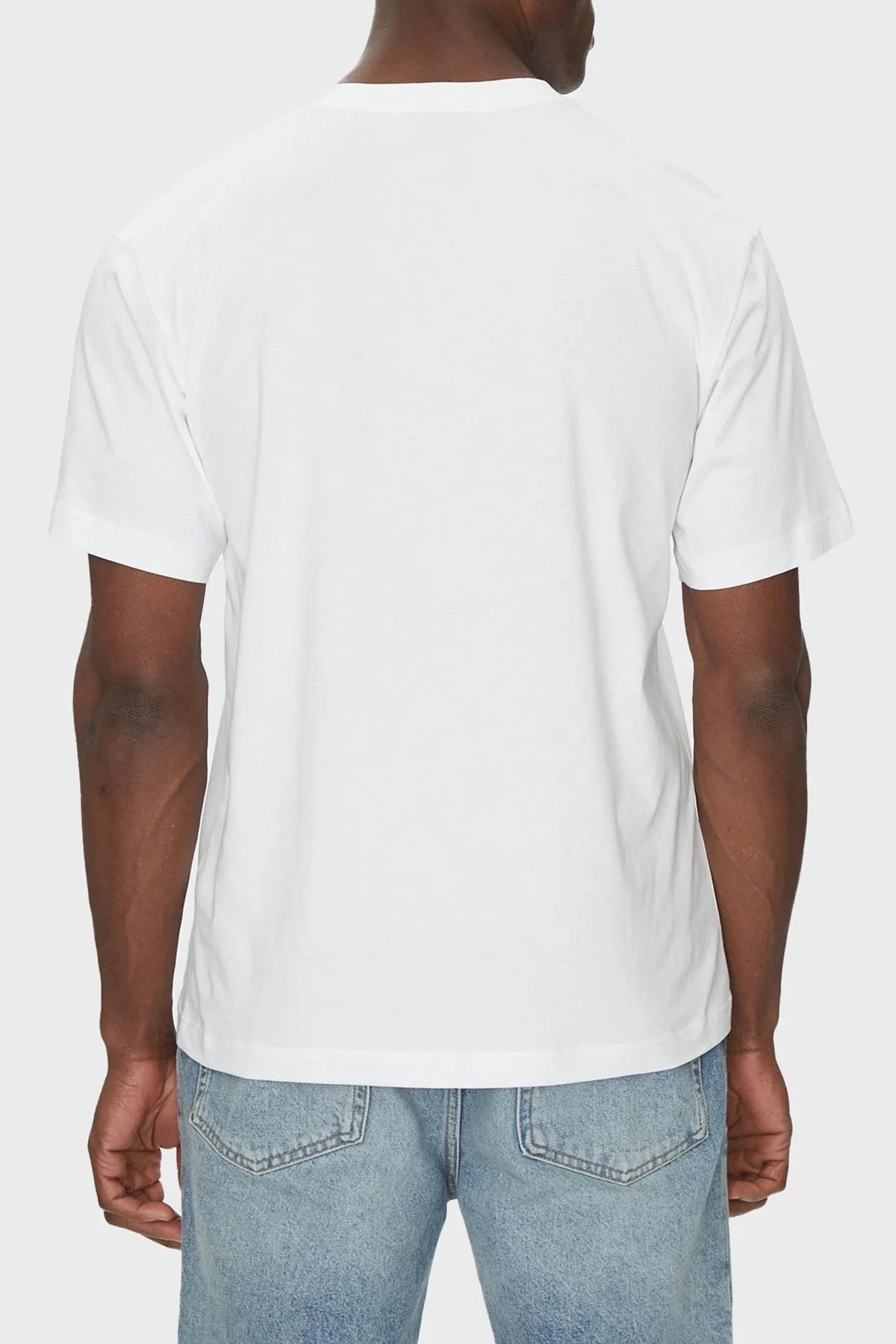 Hugo % 100 Pamuk Logolu Regular Fit Bisiklet Yaka Erkek T Shirt 50538246 100 BEYAZ - 3