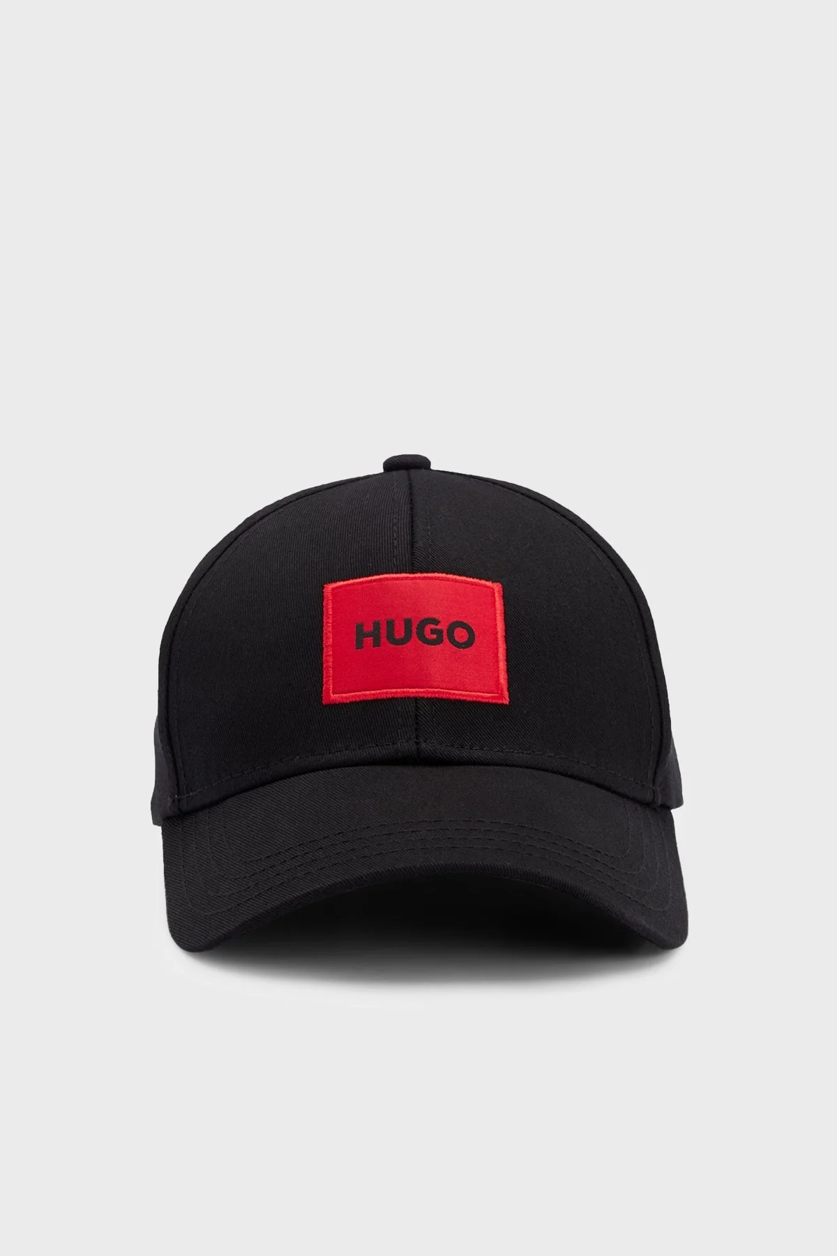 Hugo % 100 Pamuk Nakışlı Logolu Erkek Şapka 50492745 001 SİYAH-KIRMIZI - 3