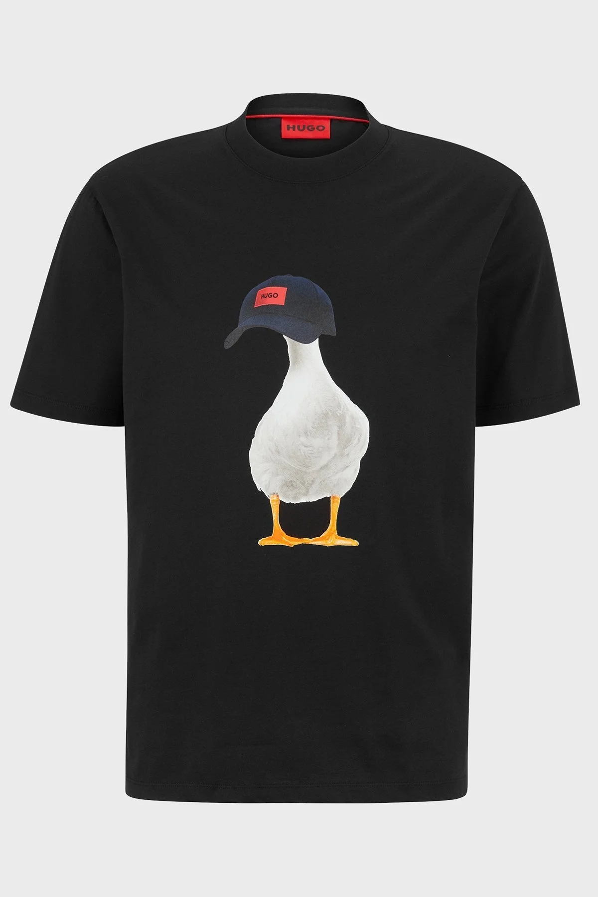 Hugo % 100 Pamuk Regular Fit Bisiklet Yaka Erkek T Shirt 50491811 001 SİYAH - 5