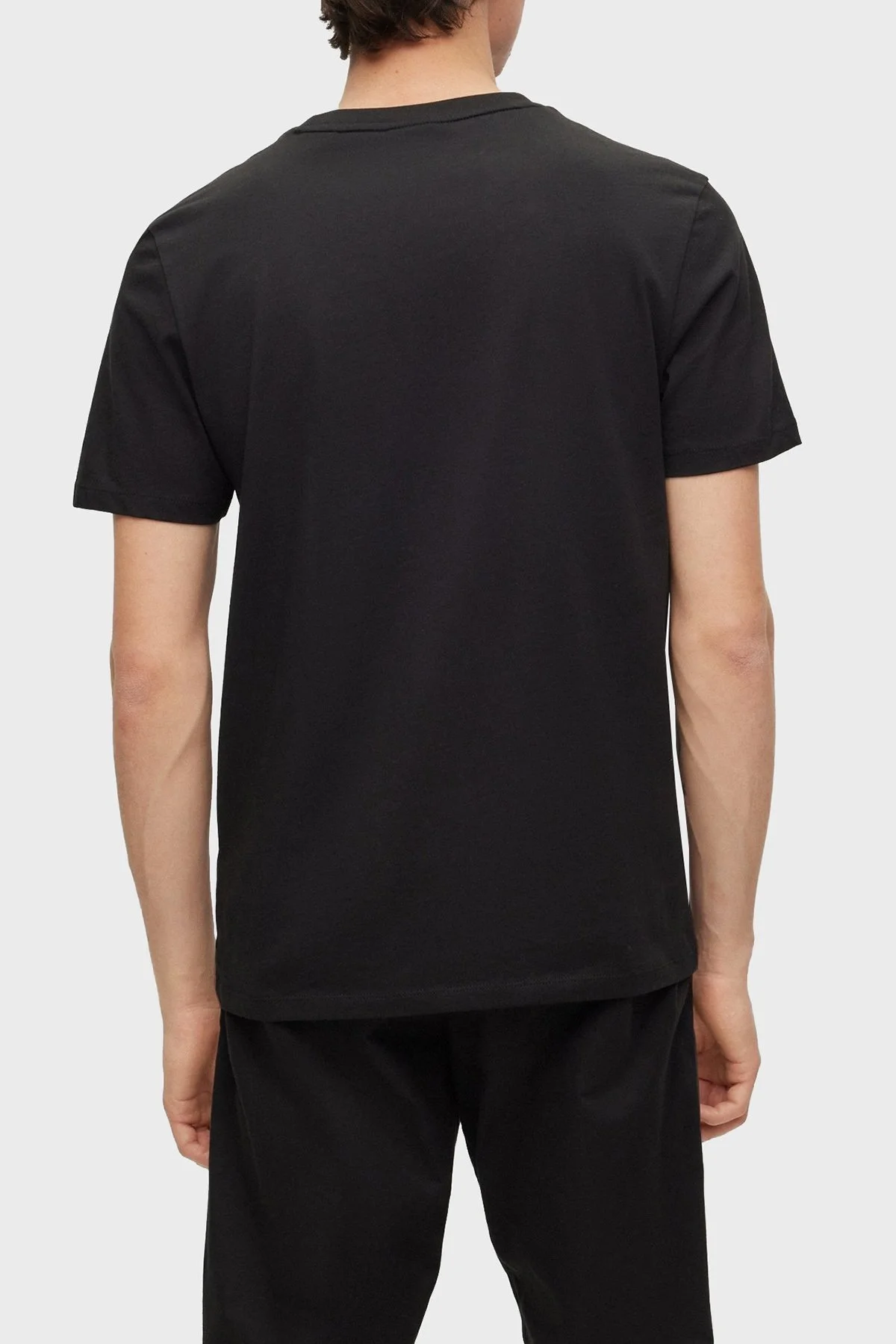 Hugo % 100 Pamuk Regular Fit Bisiklet Yaka Erkek T Shirt 50493021 001 SİYAH - 2