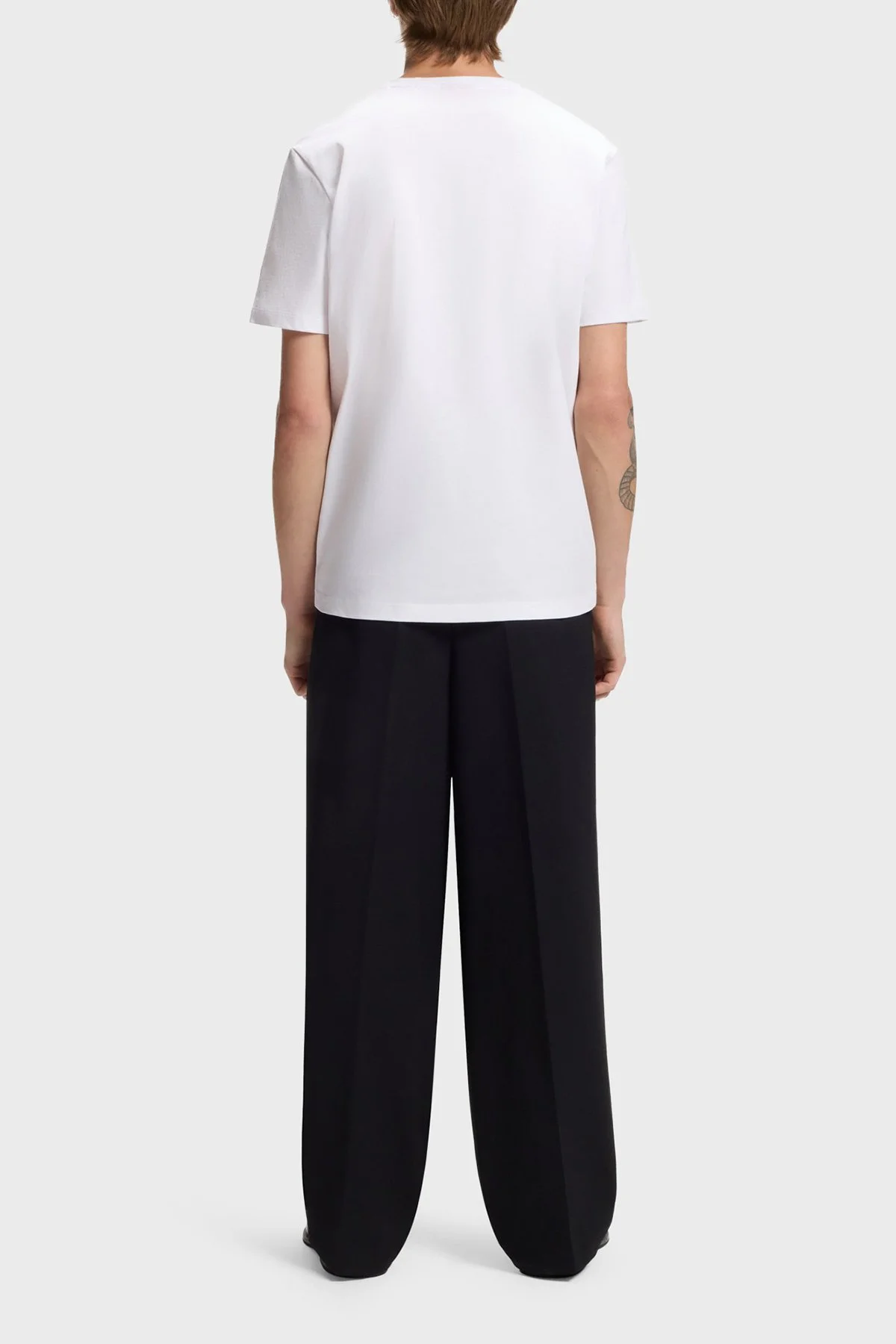 Hugo % 100 Pamuk Regular Fit Bisiklet Yaka Erkek T Shirt 50574447 100 Beyaz - 3