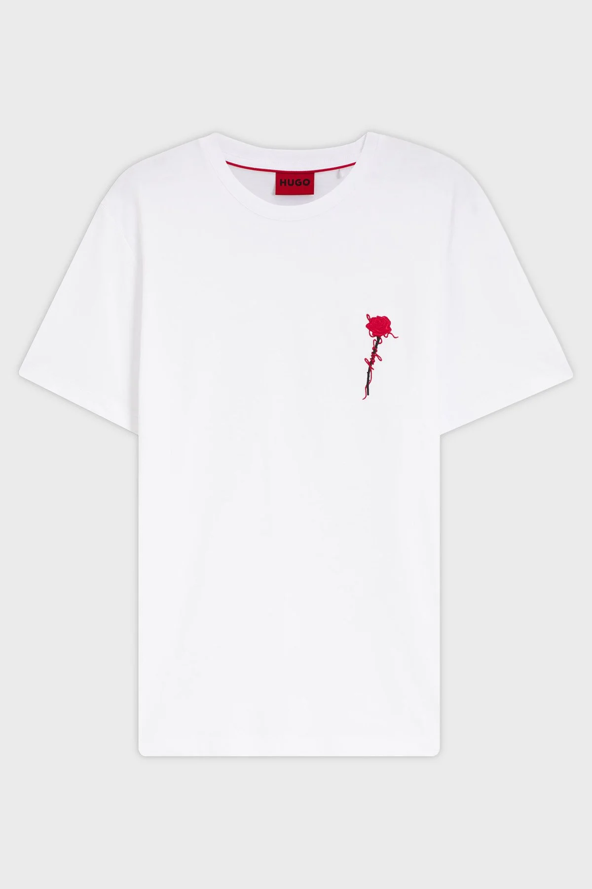 Hugo % 100 Pamuk Regular Fit Bisiklet Yaka Erkek T Shirt 50574447 100 Beyaz - 5