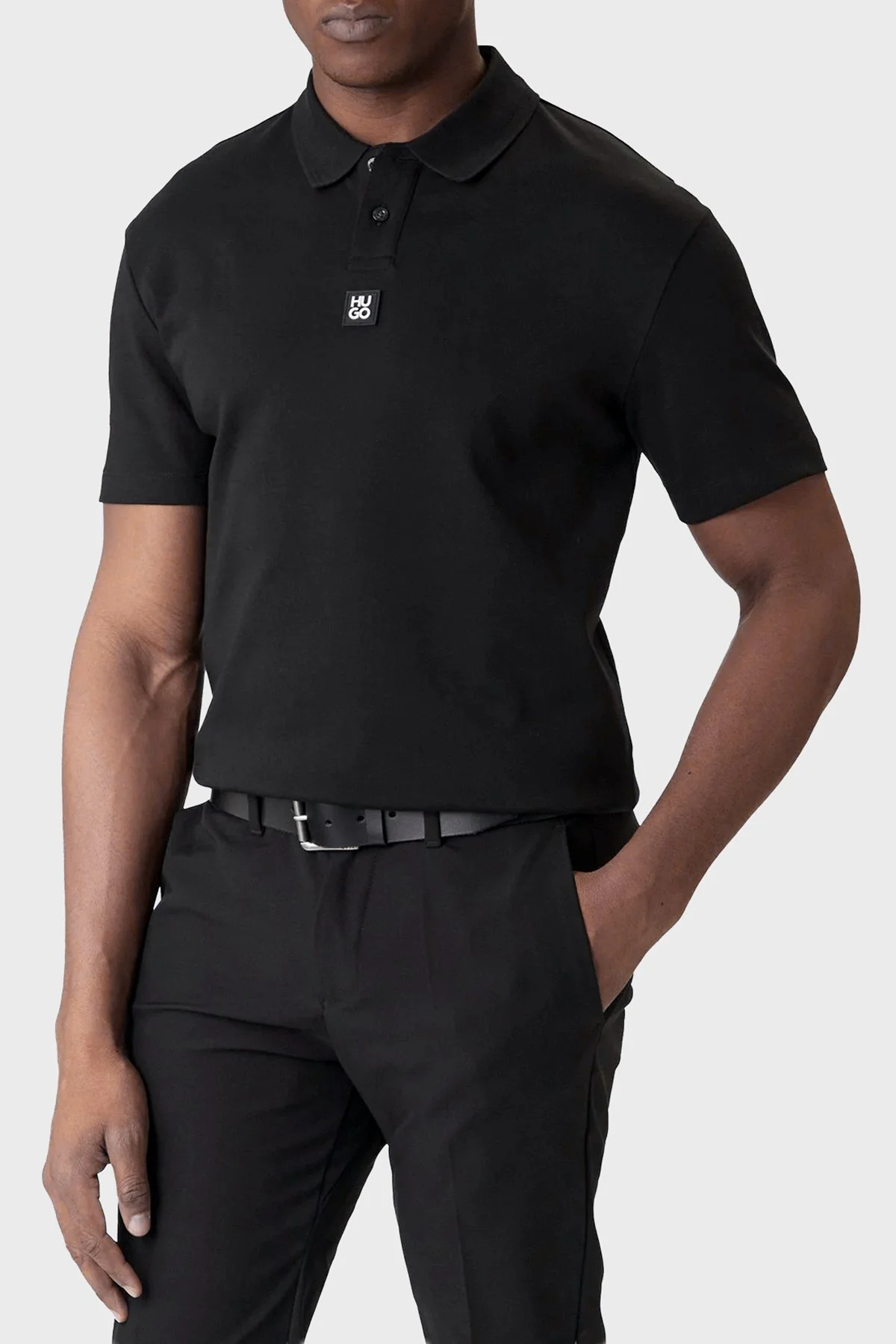 Hugo % 100 Pamuk Regular Fit Düğmeli Erkek Polo 50517638 002 SİYAH - 1