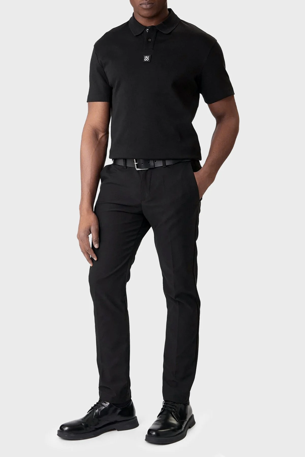 Hugo % 100 Pamuk Regular Fit Düğmeli Erkek Polo 50517638 002 SİYAH - 2