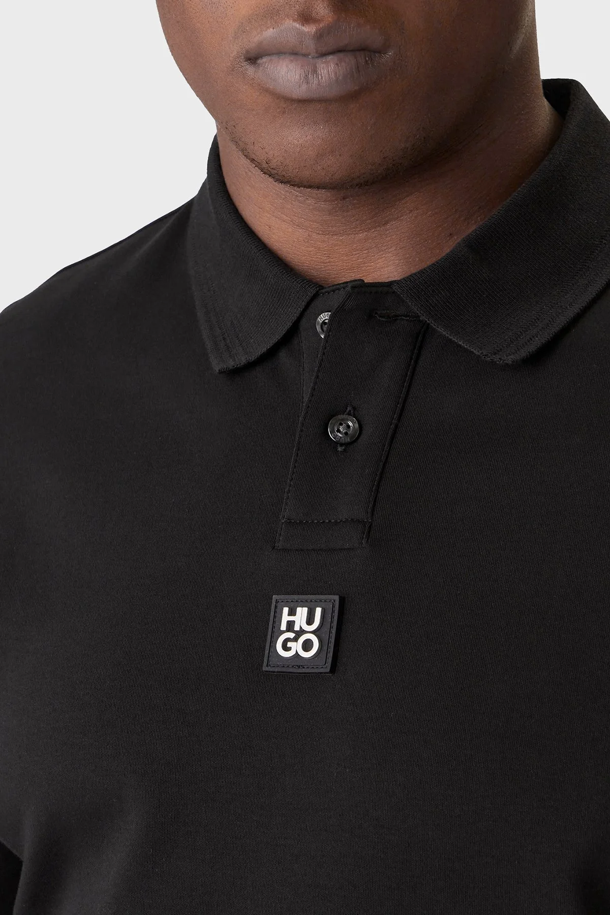 Hugo % 100 Pamuk Regular Fit Düğmeli Erkek Polo 50517638 002 SİYAH - 4