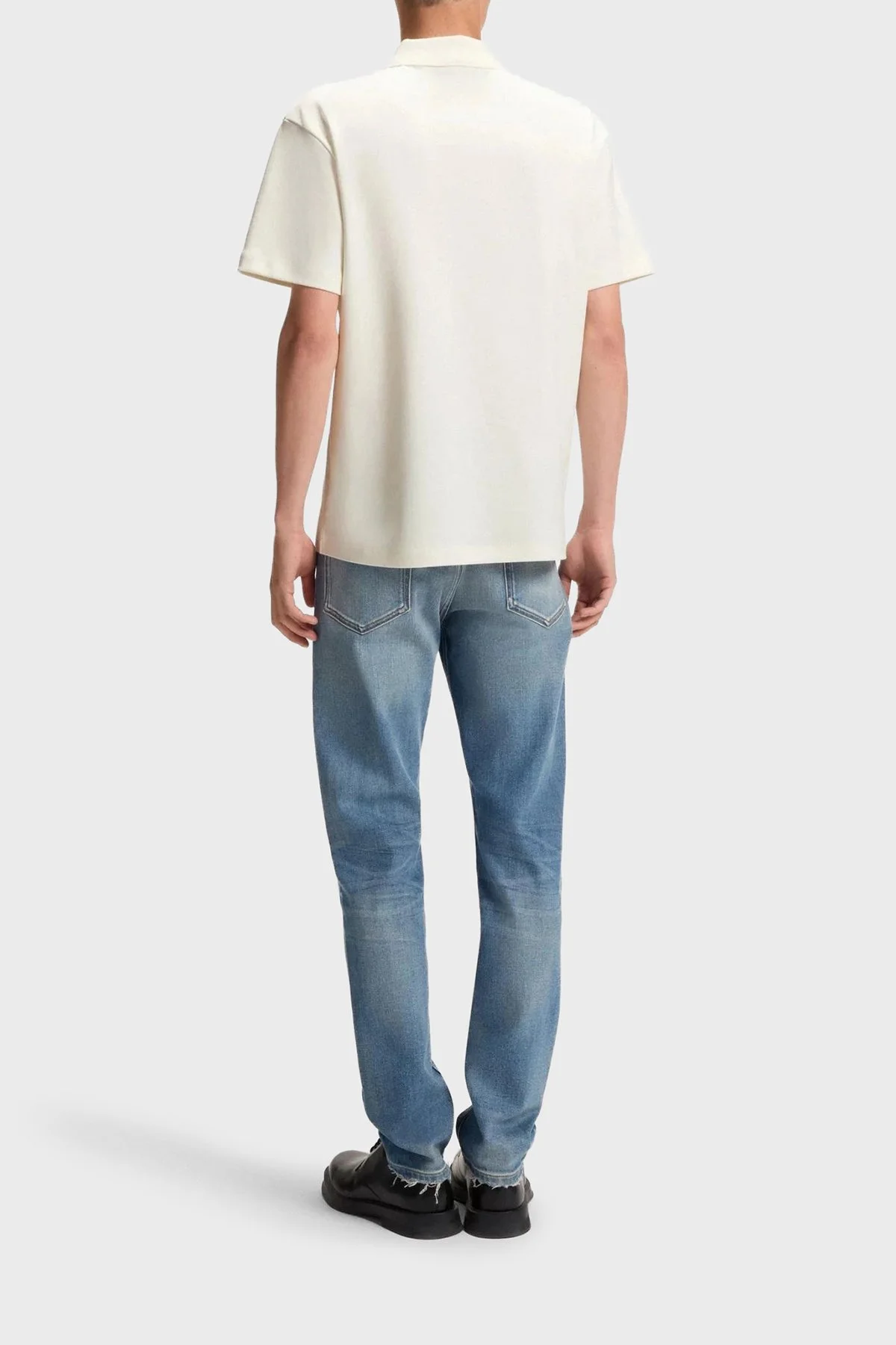 Hugo % 100 Pamuk Regular Fit Düğmeli Erkek Polo 50517638 103 BEYAZ - 3