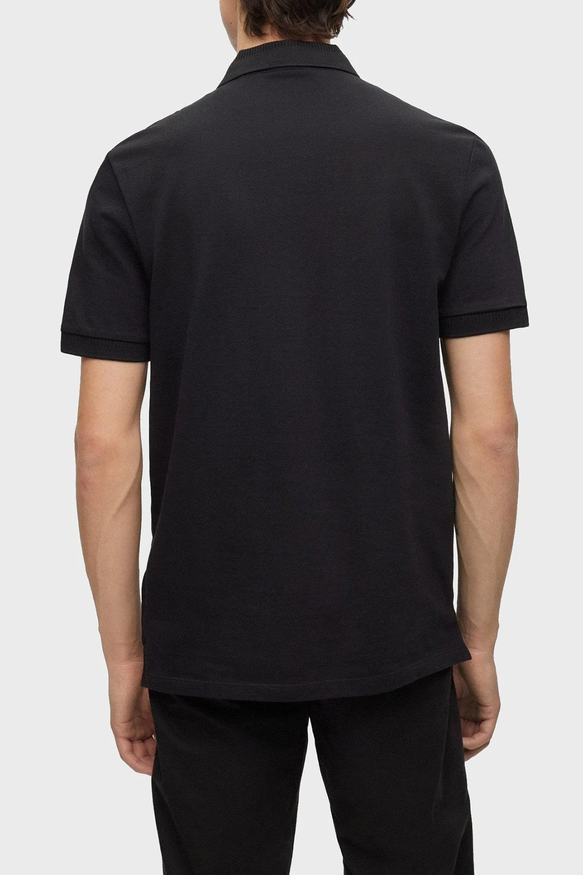 Hugo % 100 Pamuk Regular Fit Düğmeli Erkek Polo Yaka T Shirt 50490770 001 SİYAH - 3