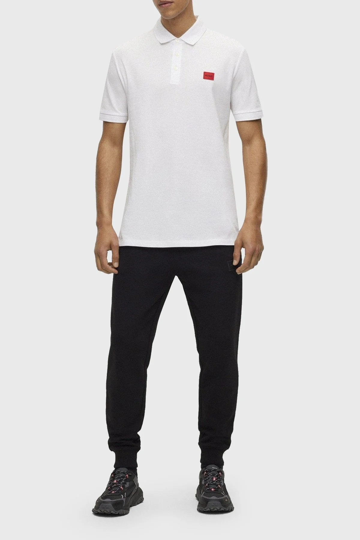 Hugo % 100 Pamuk Regular Fit Düğmeli Erkek Polo Yaka T Shirt 50490770 100 BEYAZ - 3