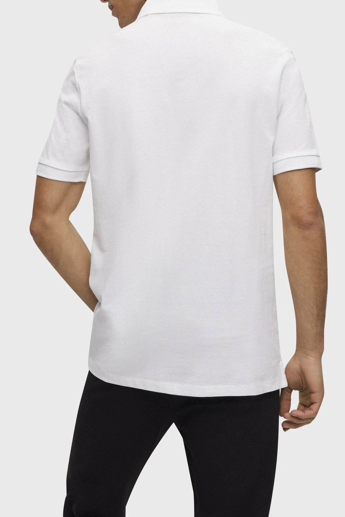 Hugo % 100 Pamuk Regular Fit Düğmeli Erkek Polo Yaka T Shirt 50490770 100 BEYAZ - 4